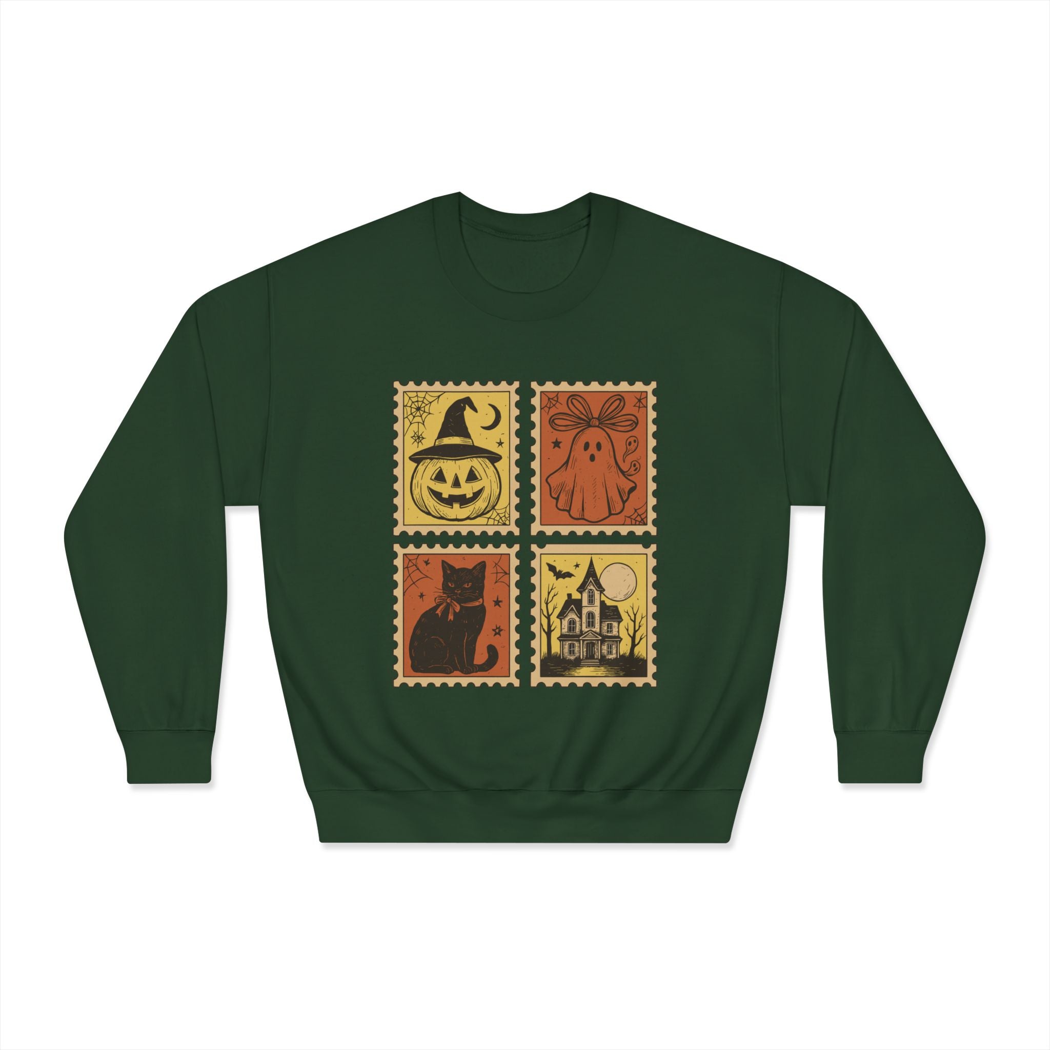 Halloween Vintage Stamp Sweatshirt-Unisex
