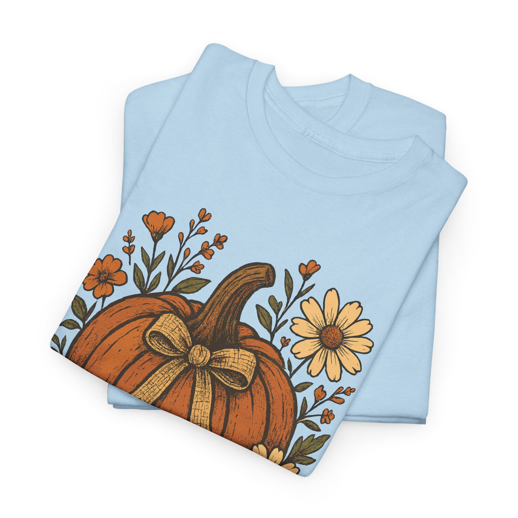 Pumpkin Daisy Unisex Cotton Tee