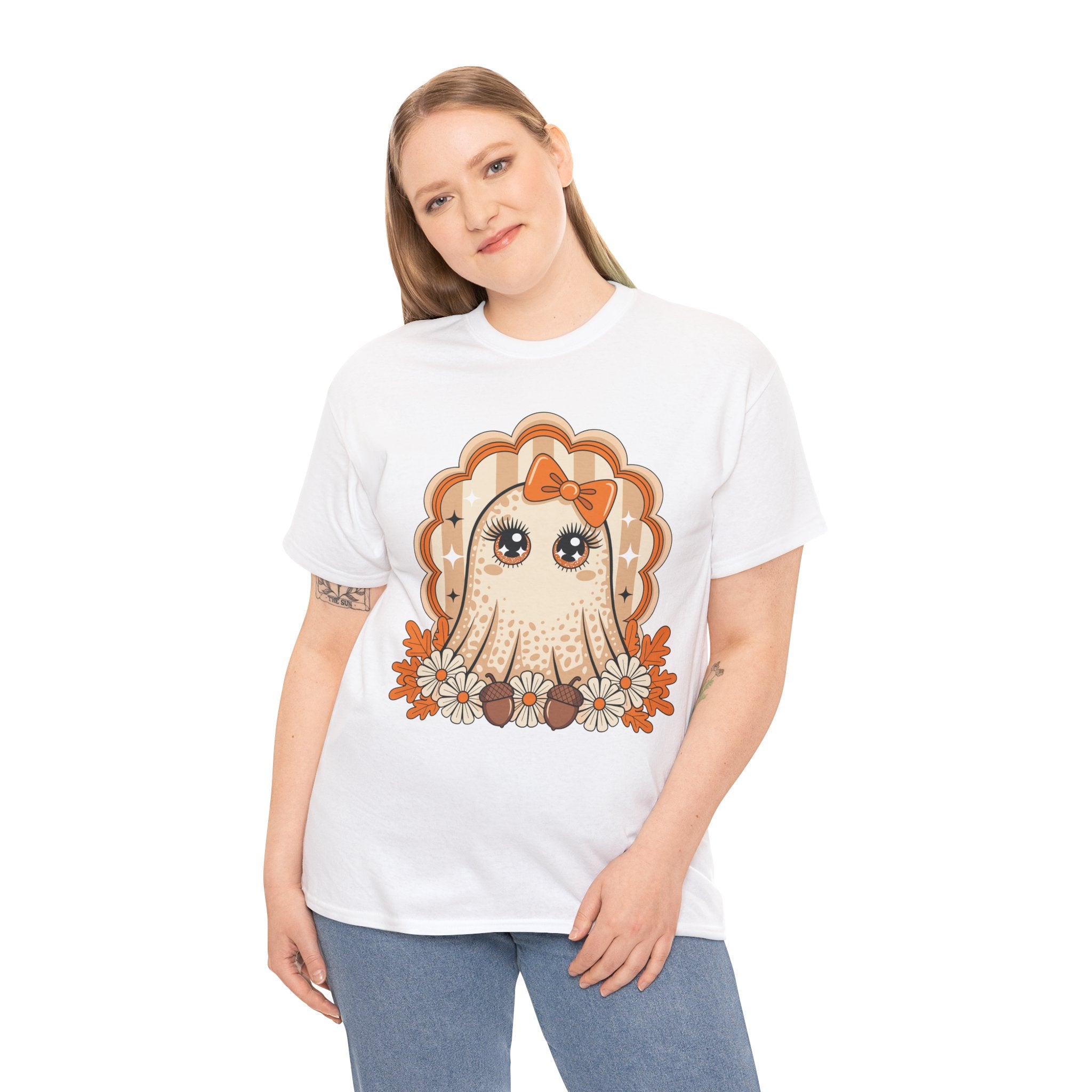 Ghost and Daisies Unisex Cotten Tee