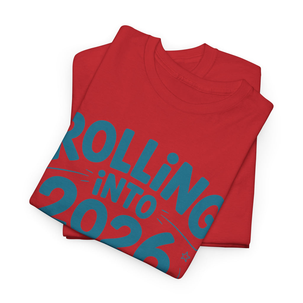 Rolling Into 2026 Hedgehog Skateboard Unisex Cotton Tee