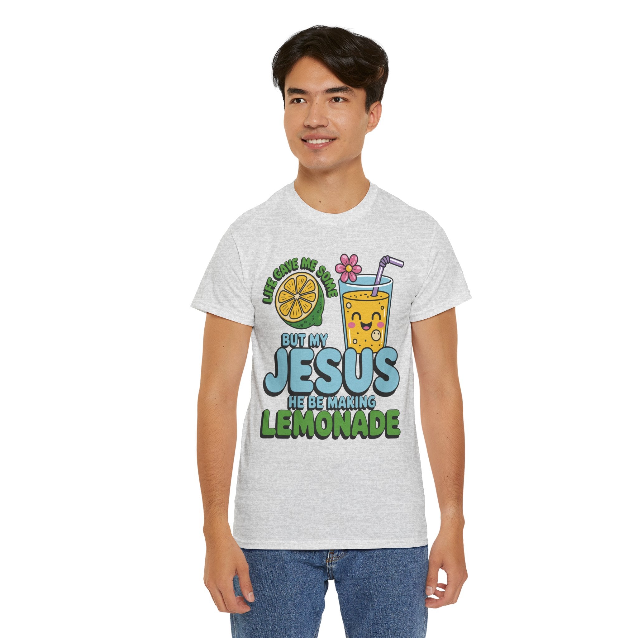 Christian Lemonade T‑Shirt — "Life Gave Me Some Lemons, My Jesus Makes Lemonade"Unisex Cotton Tee
