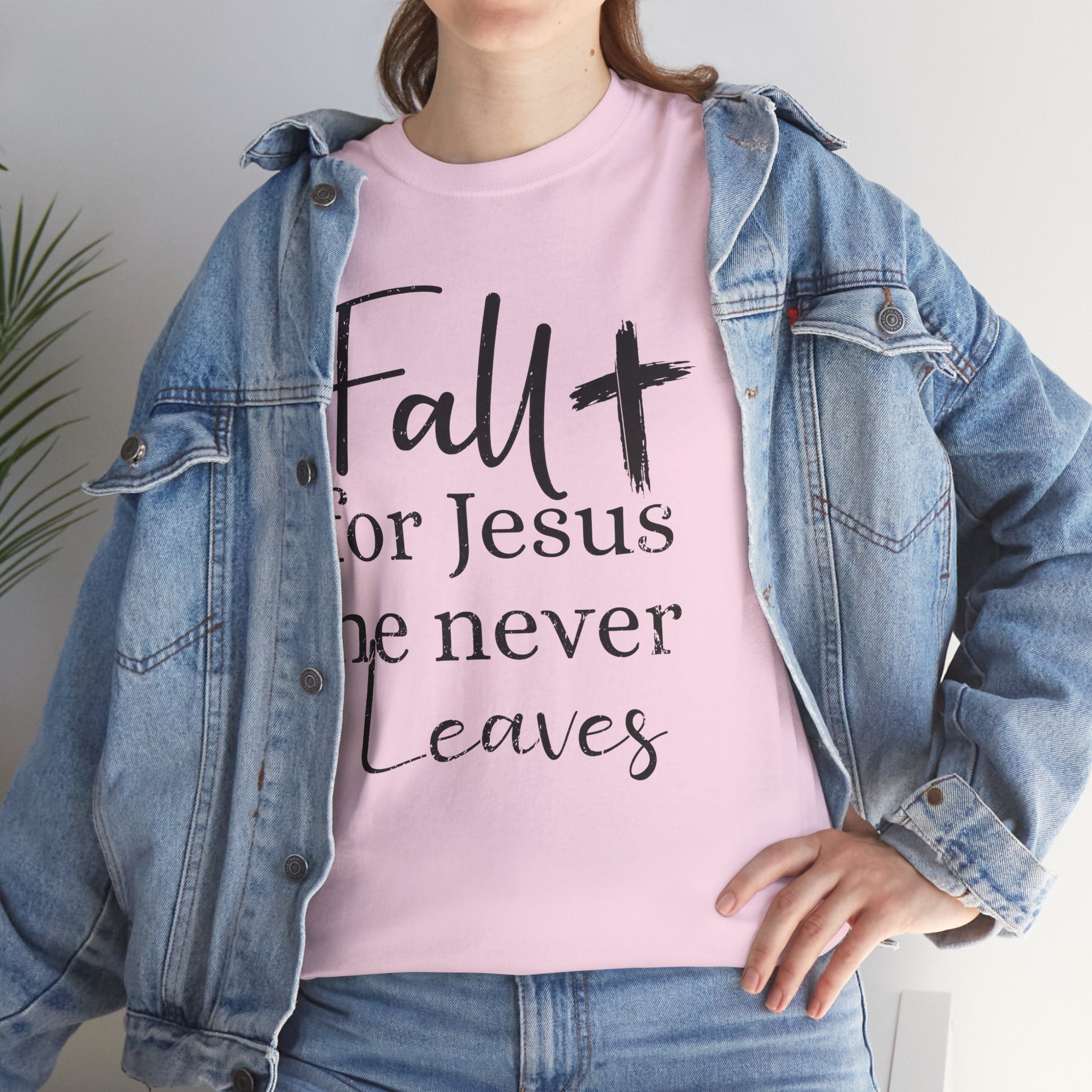 Fall for Jesus Pumpkin Church Unisex Cotton T-Shirt