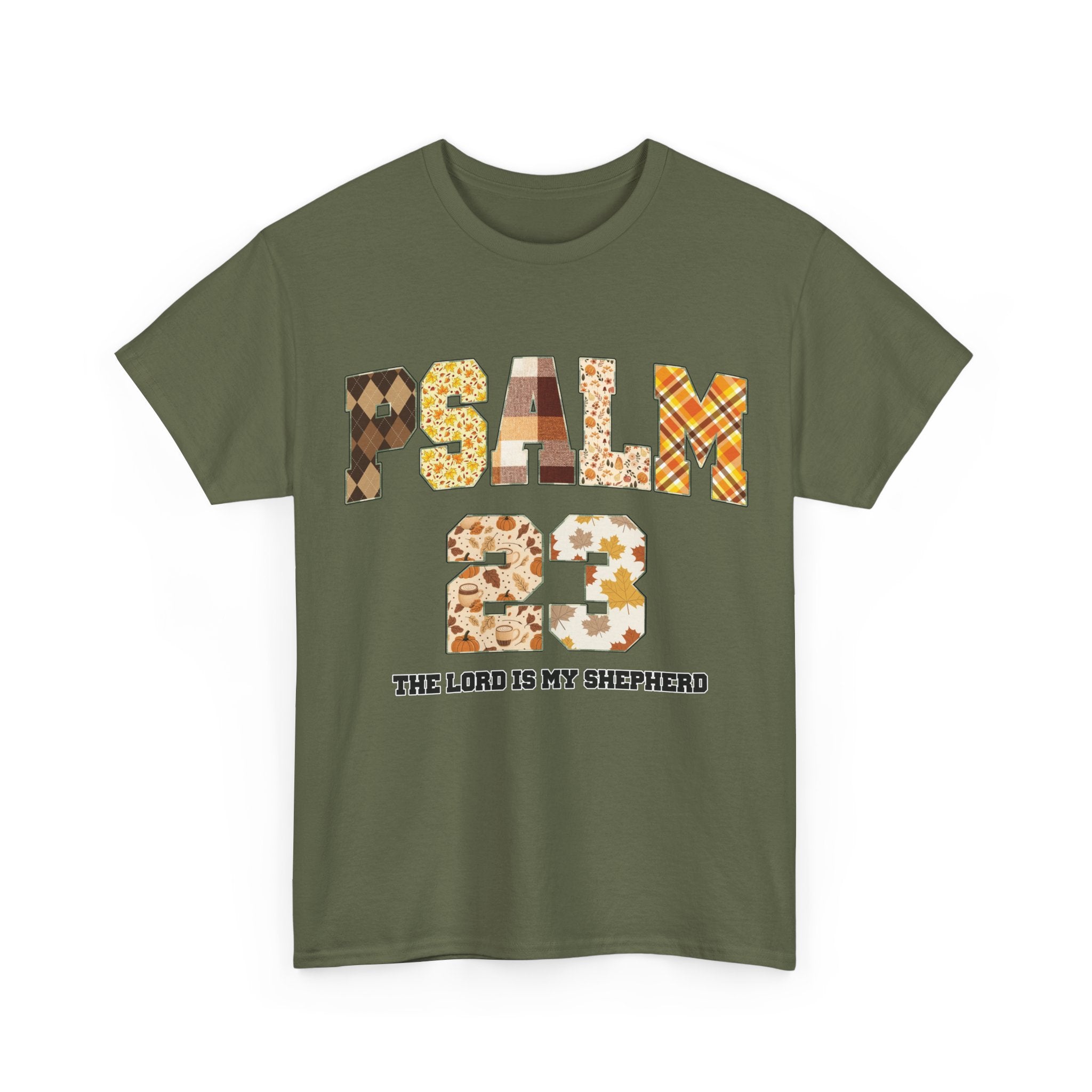 Psalm 23 Patchwork Unisex Cotton Tee