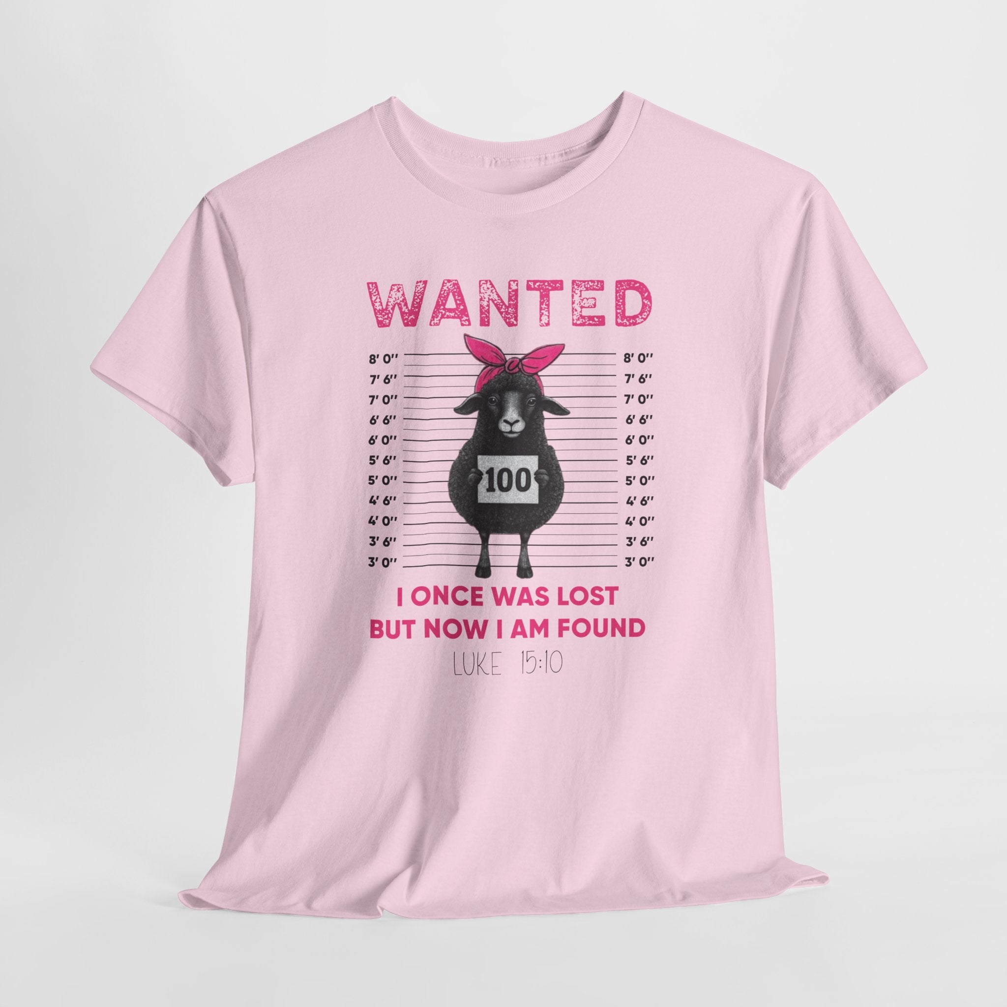 WANTED Black Sheep 'I Once Was Lost But Now I Am Found' Unisex Cotton T-Shirt