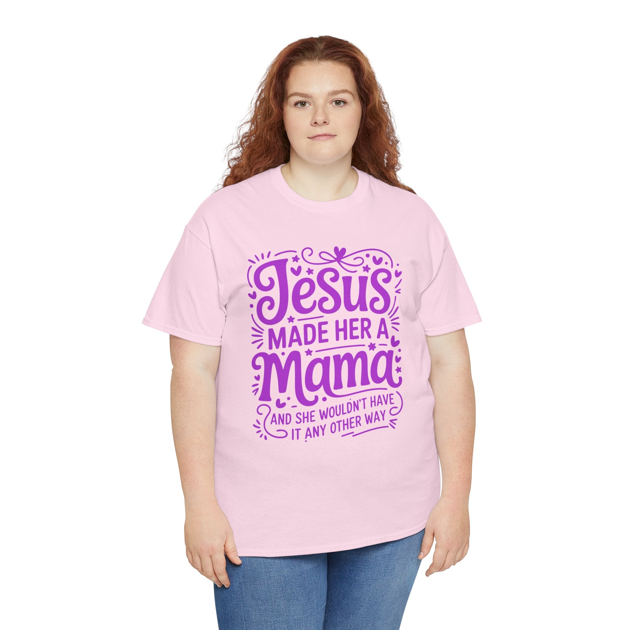 Jesus Made Her a Mama — Christian MamaUnisex Cotton T-Shirt