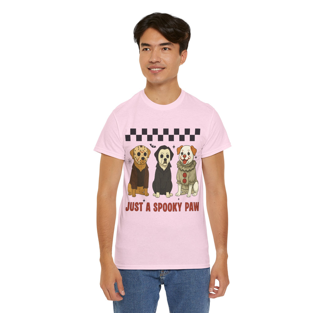 Halloween "Just A Spooky Paw" Unisex Cotton Tee