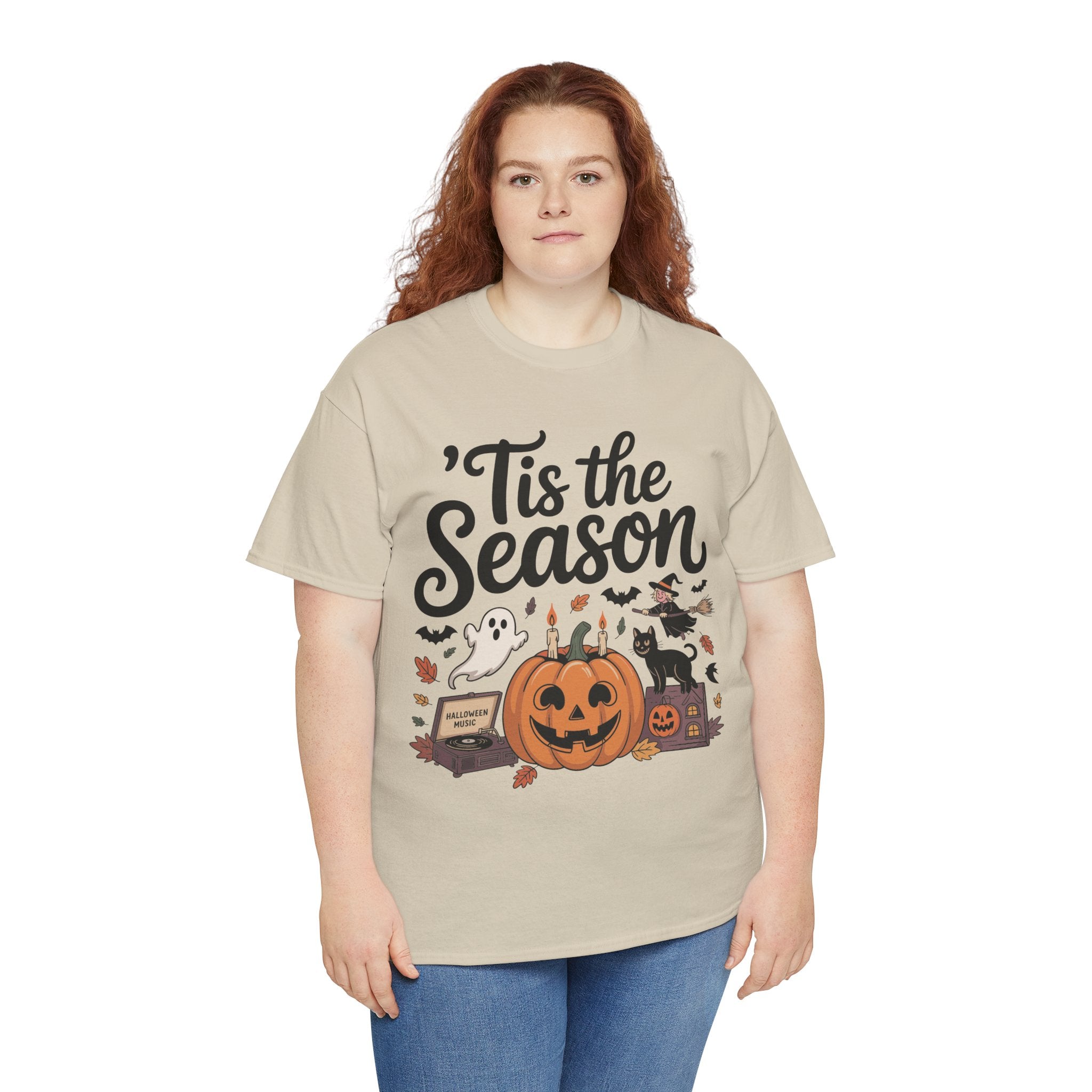 Holiday Season Unisex Cotton T-Shirt - Tis the Season Design