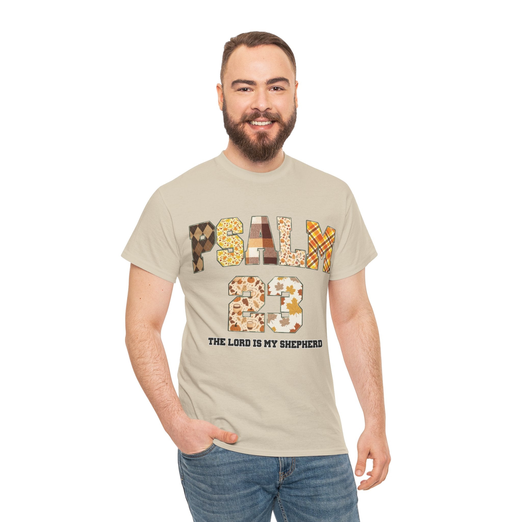 Psalm 23 Patchwork Unisex Cotton Tee