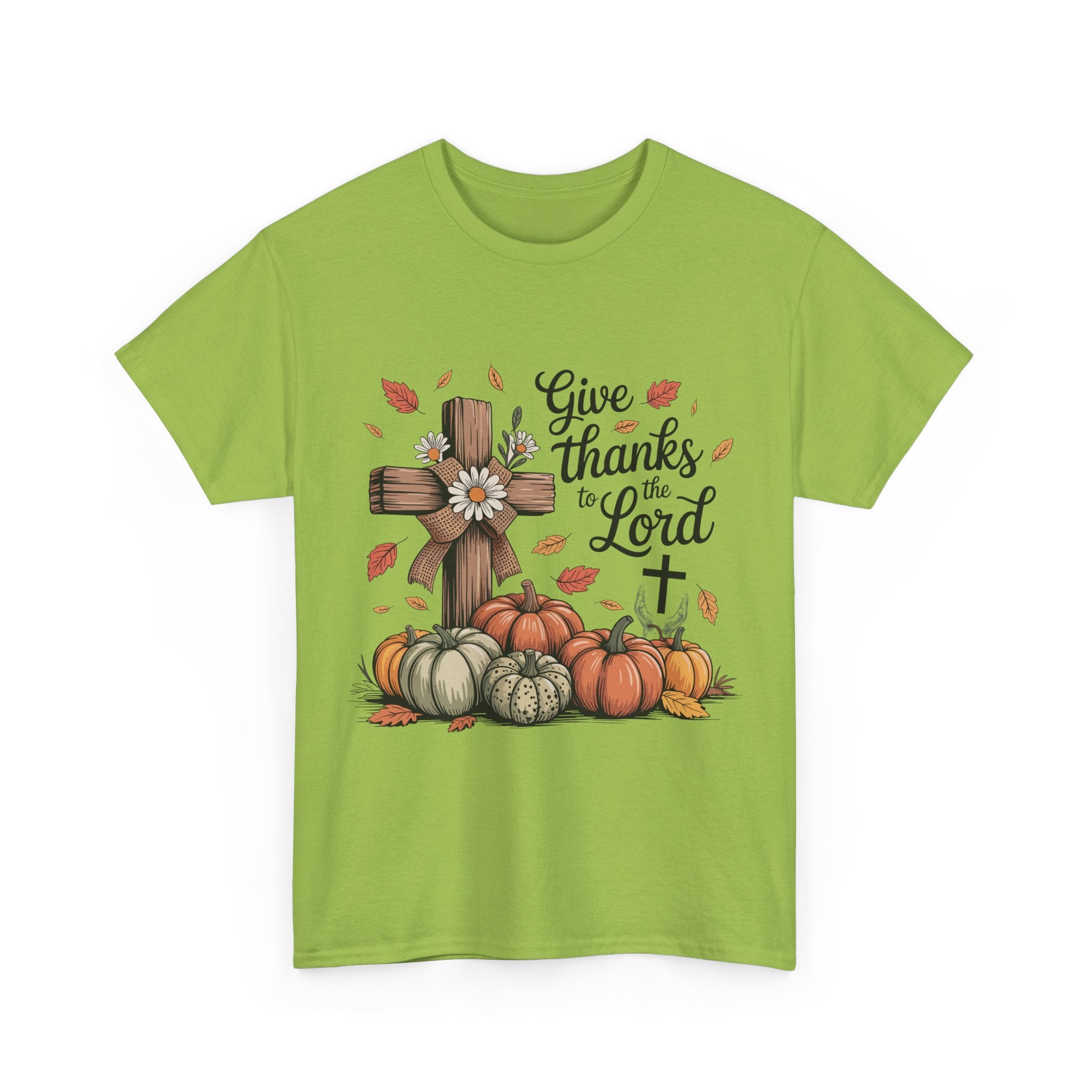 Thankful Cross Tee for Fall- Unisex