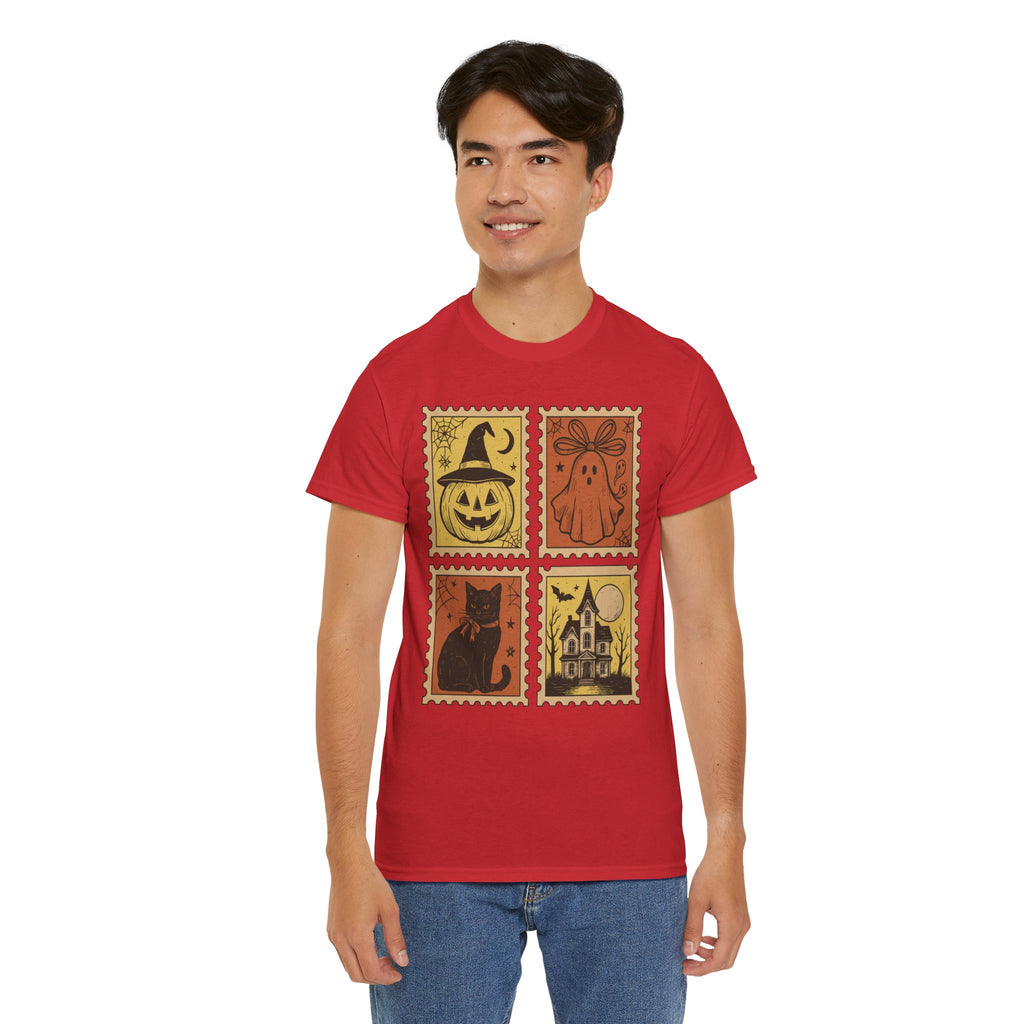 Halloween Stamp Collection Unisex Cotton Tee