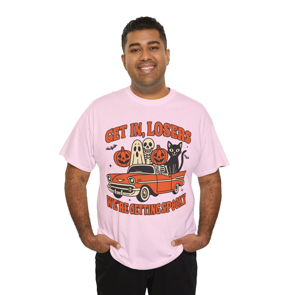 Halloween Skeleton Pumpkin Black Cat Unisex Cotton Tee