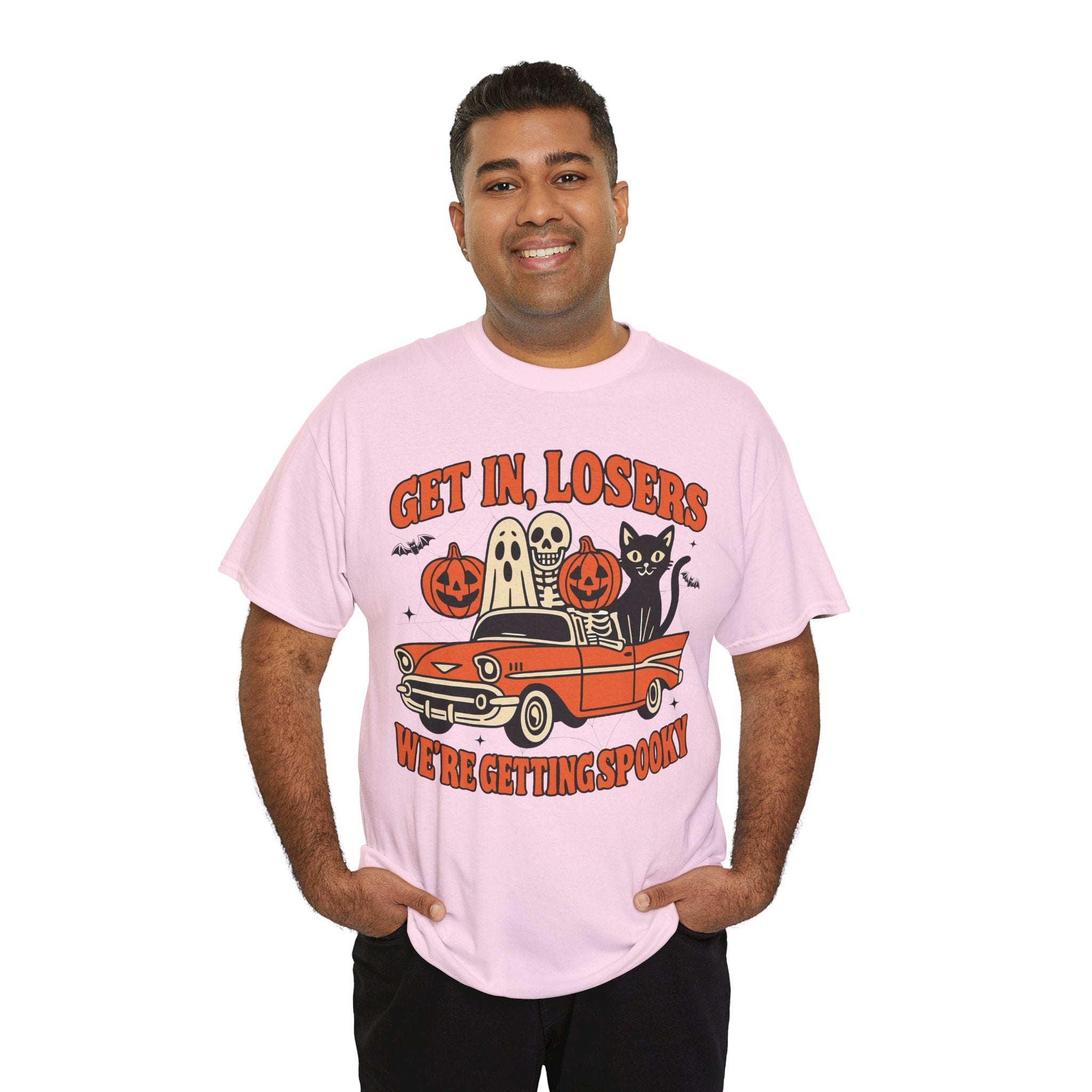 Halloween Skeleton Pumpkin Black Cat Unisex Cotton Tee