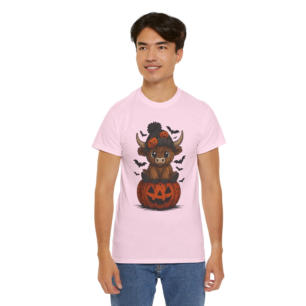 Halloween Cow Unisex Cotton Tshirt