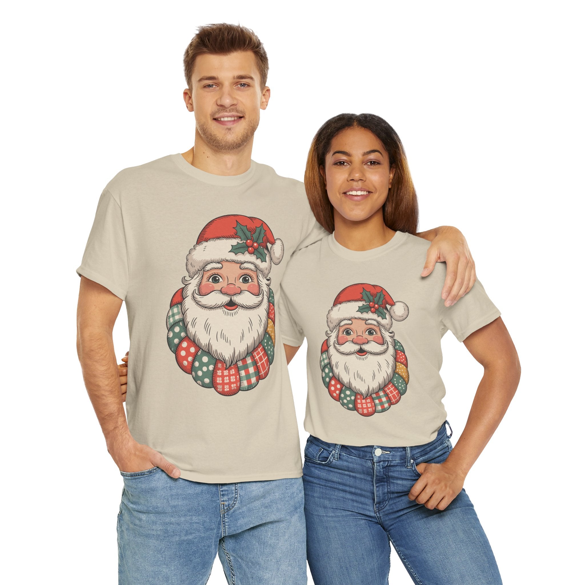 Vintage Santa Unisex Cotton Tee