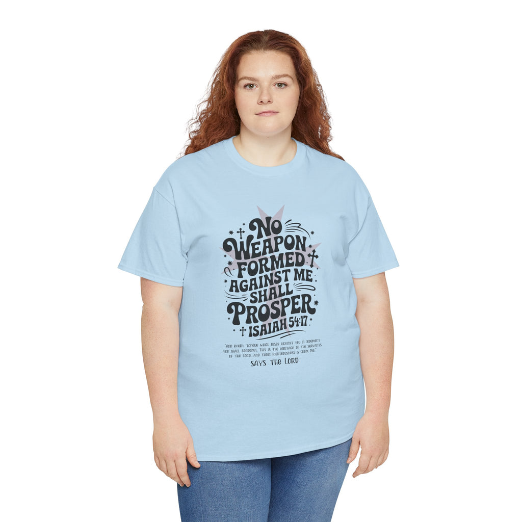 Christian Cross Text Art T-Shirt — Faith & Salvation Unisex Cotton Tee