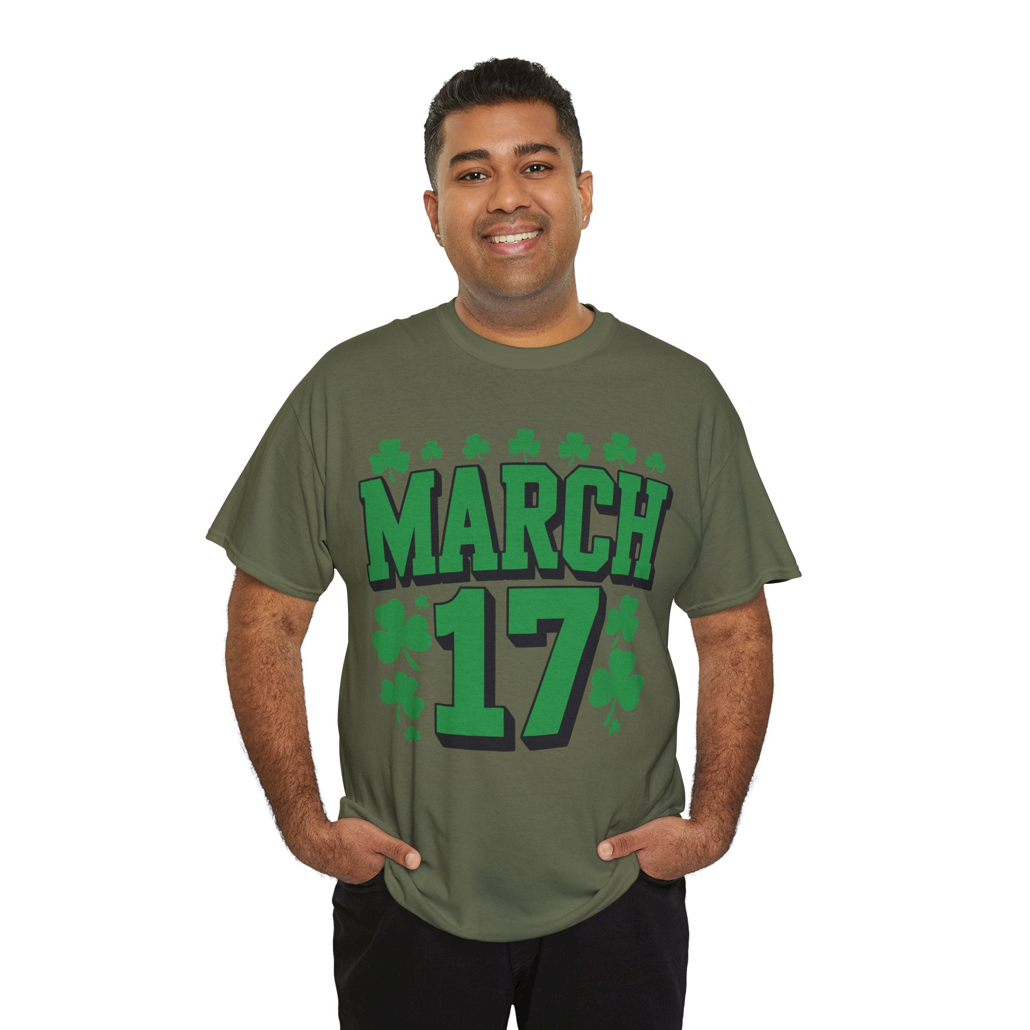 St. Patrick’s Day March 17 Shamrock Unisex Cotton T‑Shirt