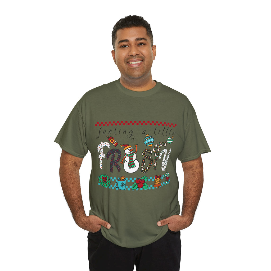 Christmas Frosty Unisex Cotton Tee