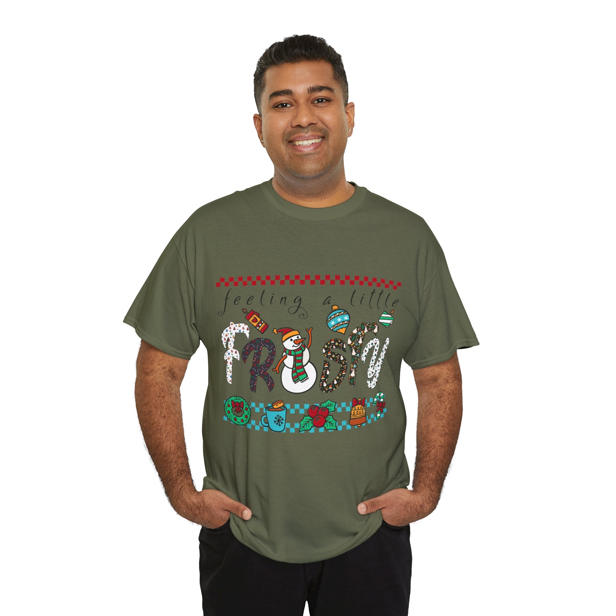 Christmas Frosty Unisex Cotton Tee