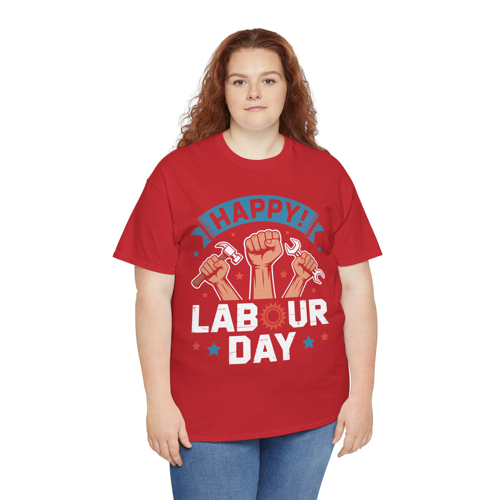 Happy US Labour Day Unisex Heavy Cotton T-Shirt