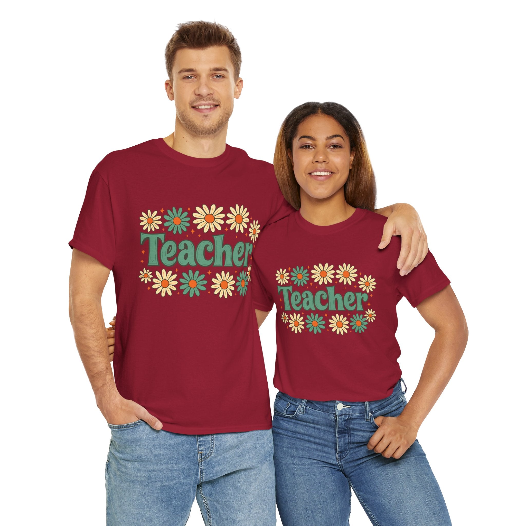 Floral Teacher Tee - Perfect Gift for Educators