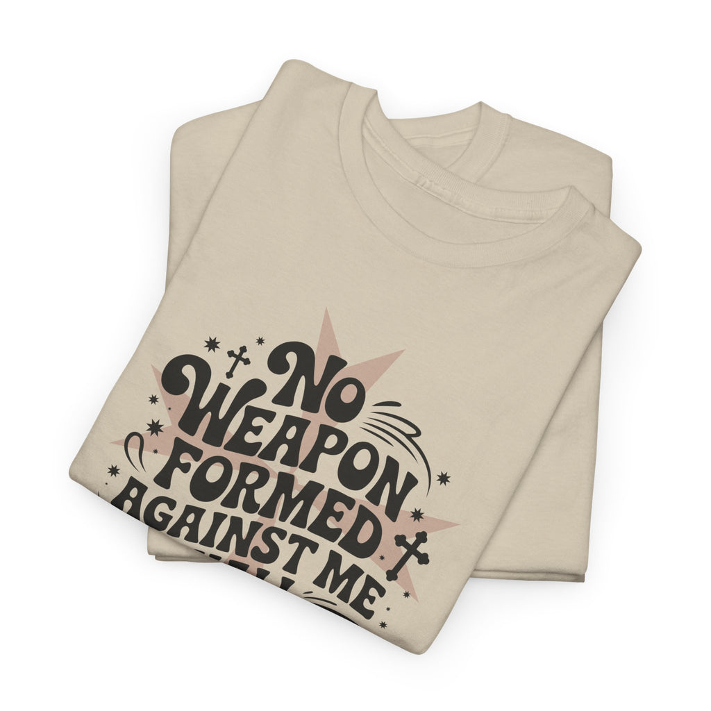 Christian Cross Text Art T-Shirt — Faith & Salvation Unisex Cotton Tee