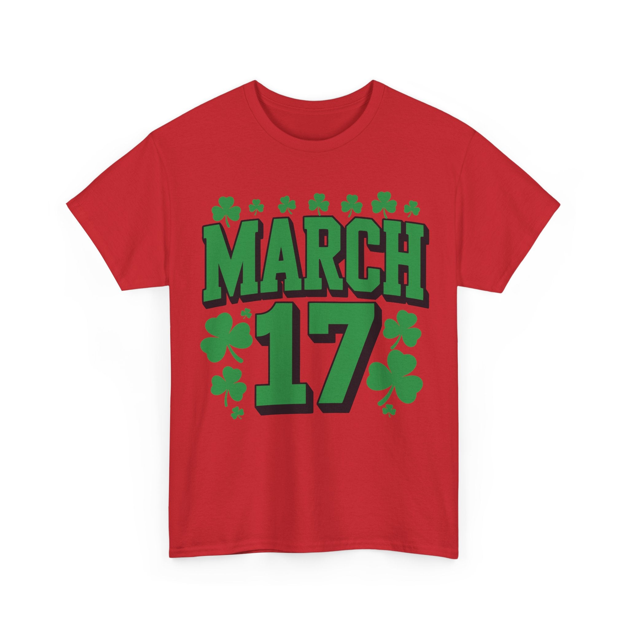 St. Patrick’s Day March 17 Shamrock Unisex Cotton T‑Shirt