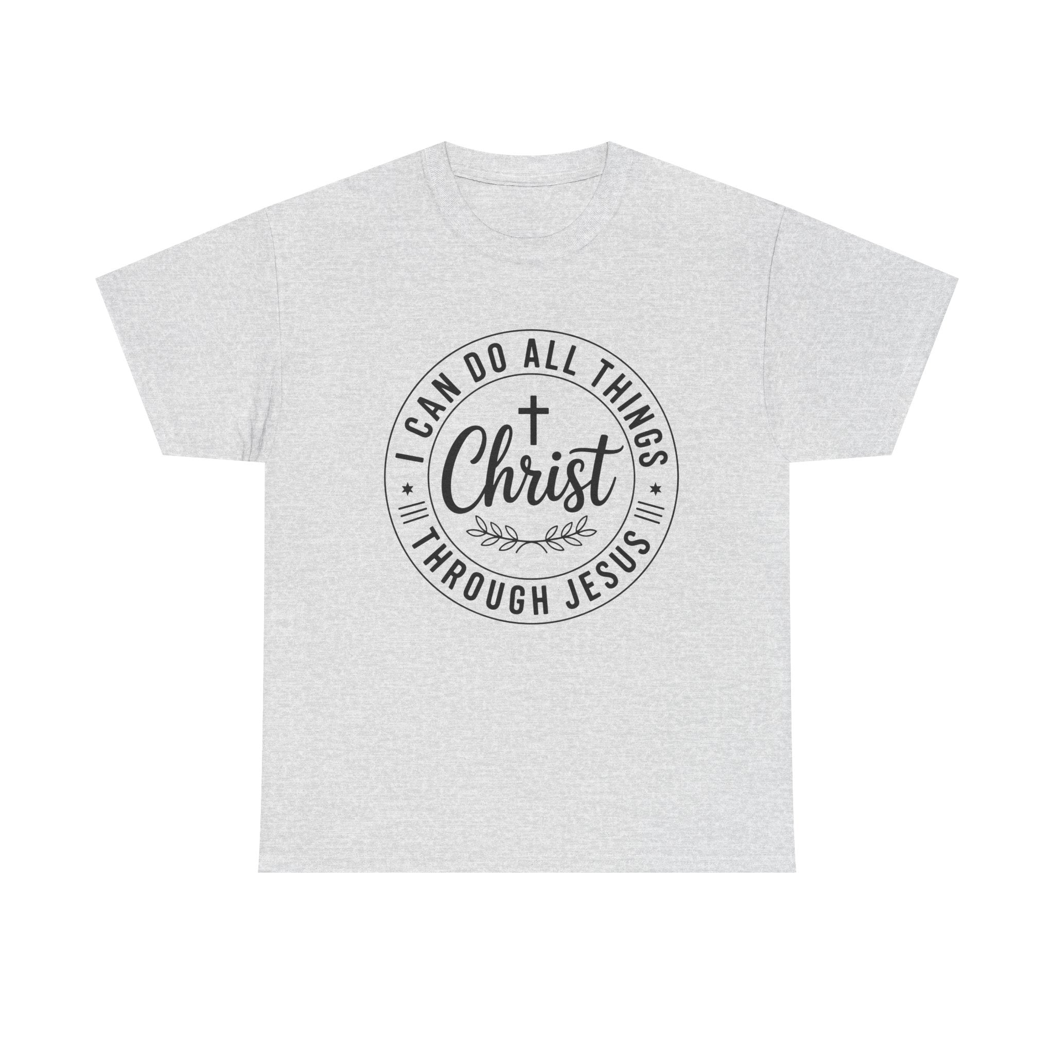 I can do All Things Through Christ Unisex Heavy Cotton Tee