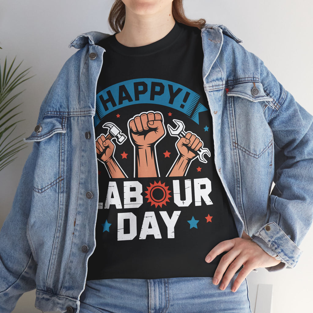 Happy US Labour Day Unisex Heavy Cotton T-Shirt