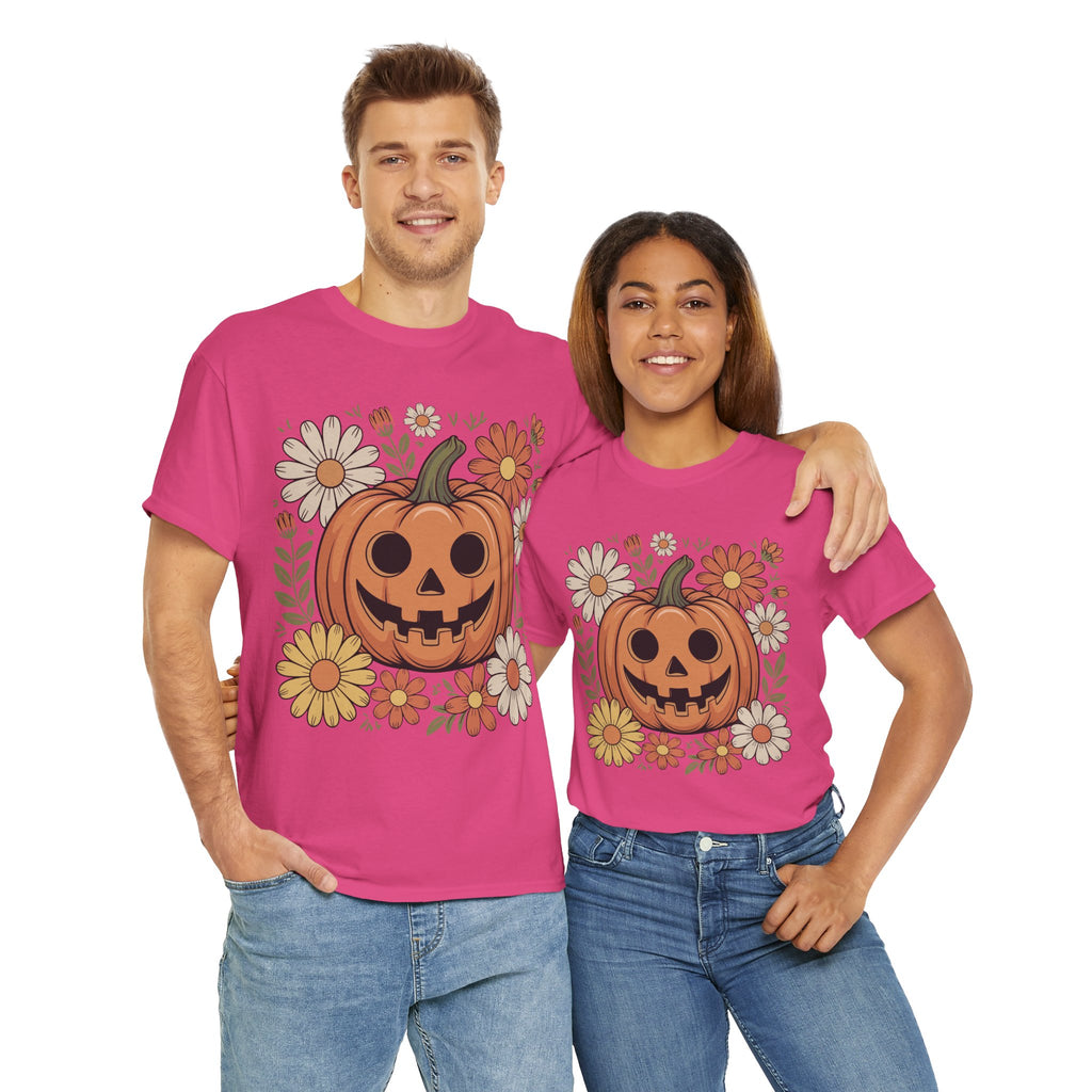 Halloween Pumpkin Unisex Cotton Tee