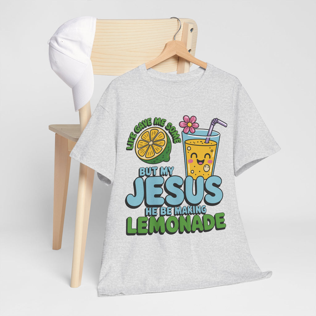 Christian Lemonade T‑Shirt — "Life Gave Me Some Lemons, My Jesus Makes Lemonade"Unisex Cotton Tee