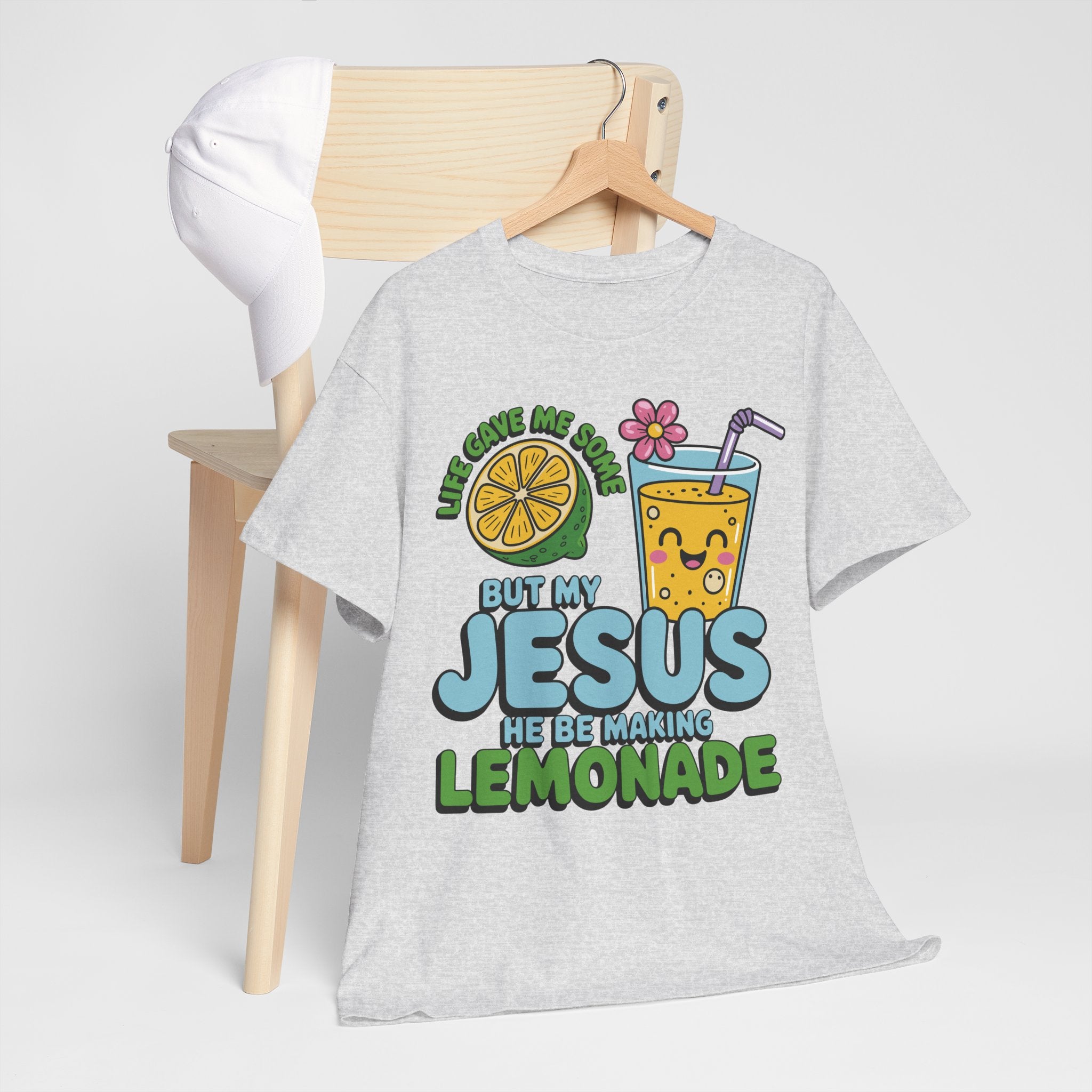 Christian Lemonade T‑Shirt — "Life Gave Me Some Lemons, My Jesus Makes Lemonade"Unisex Cotton Tee