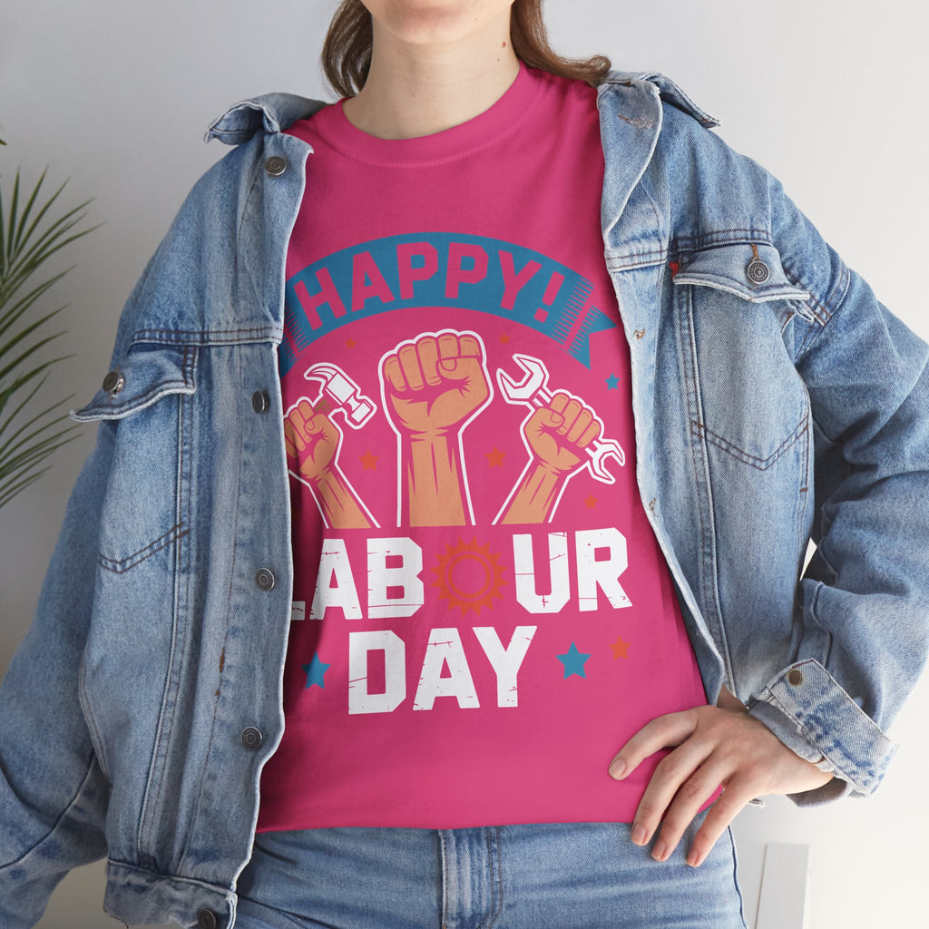 Happy US Labour Day Unisex Heavy Cotton T-Shirt