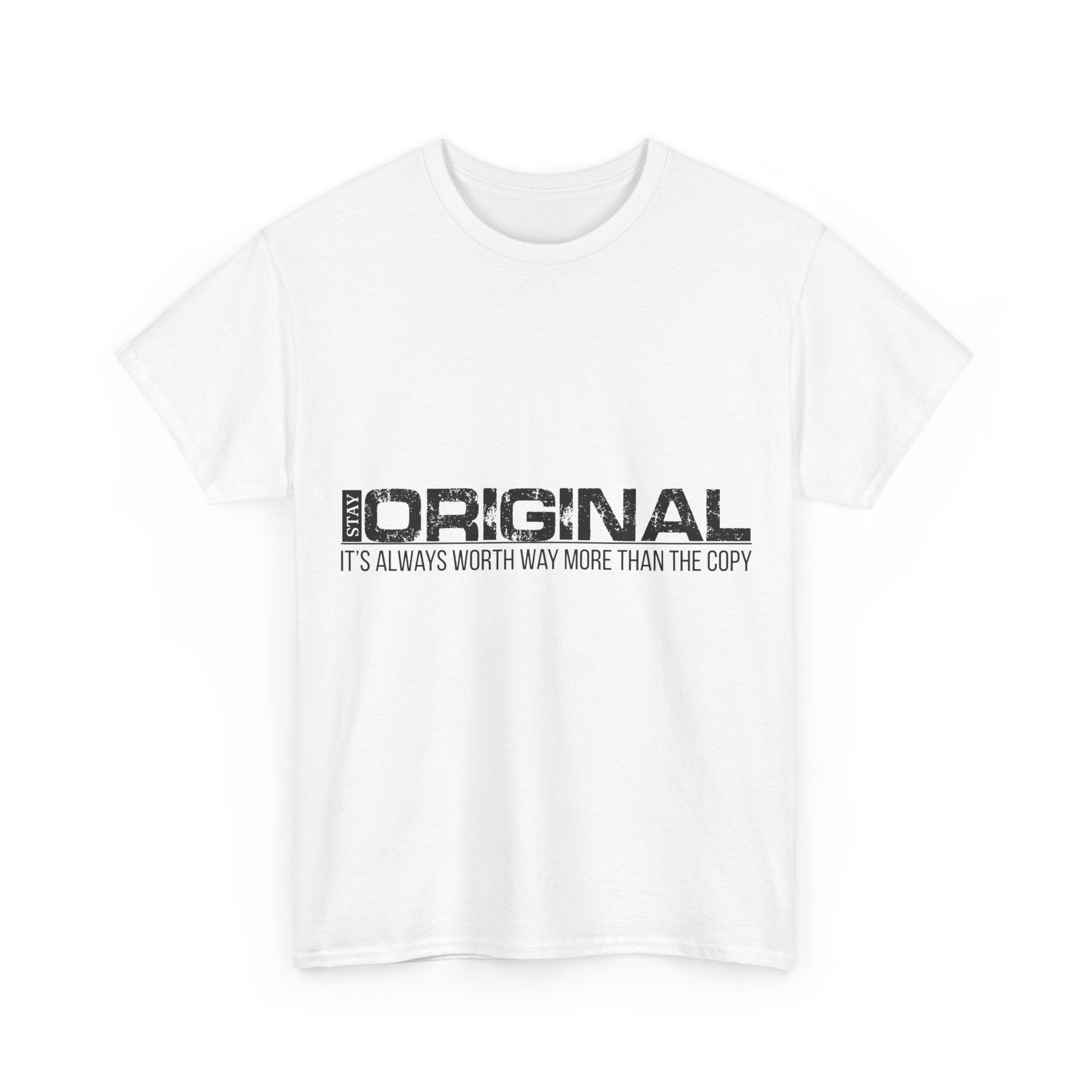 STAY SILENT Minimalist Tee — Vertical Text Black Unisex Cotton Tee