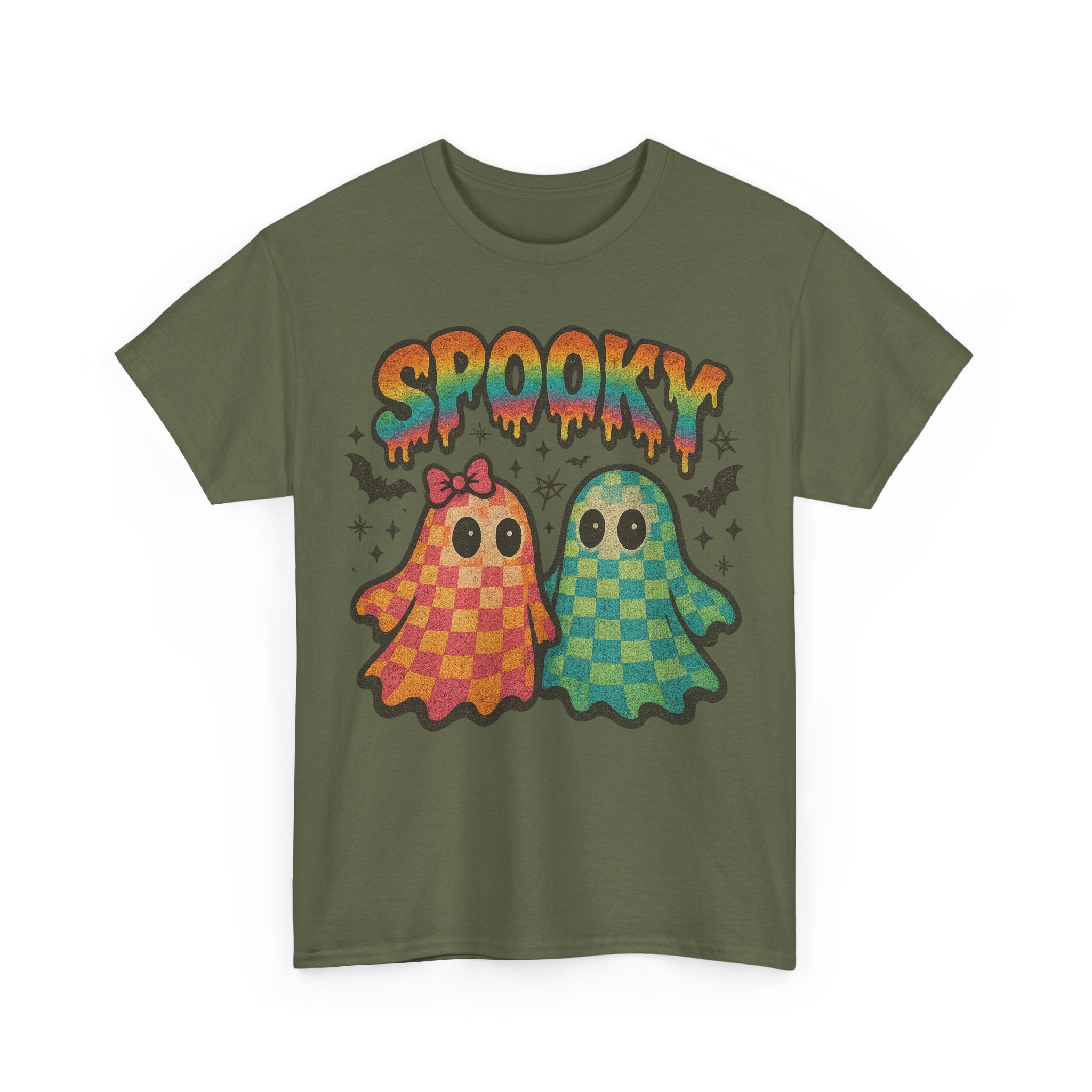 Spooky Pastel Ghosts Unisex Cotton Tee