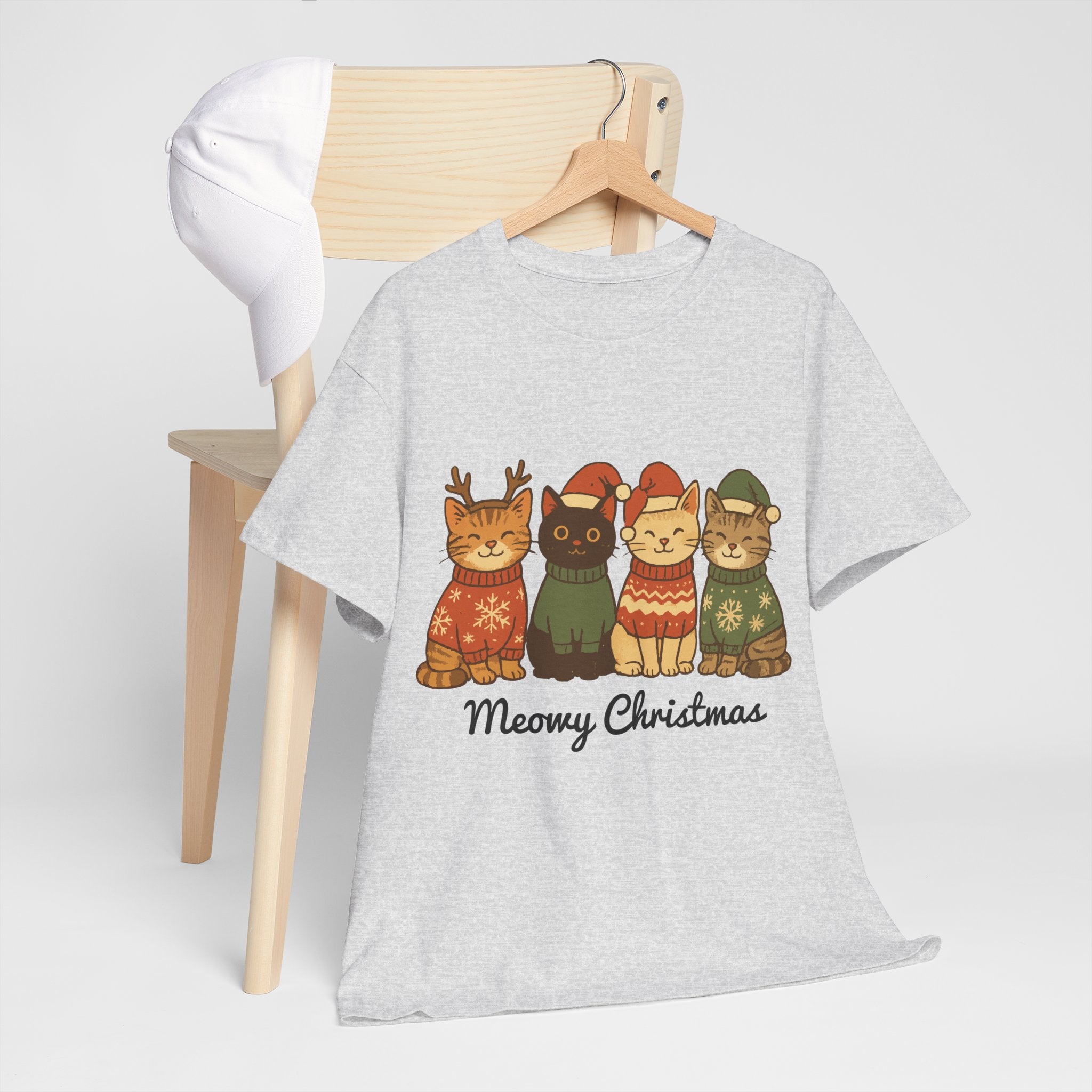 Christmas Cats Unisex Cotton Tee