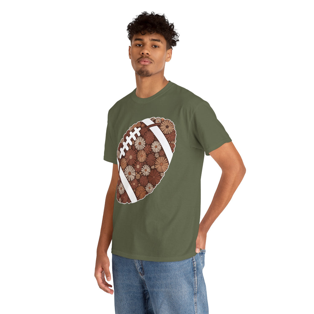 Game Day Touch Down Football Tee — Helmets, Flags & Cheer Icons Unisex Cotton Tee