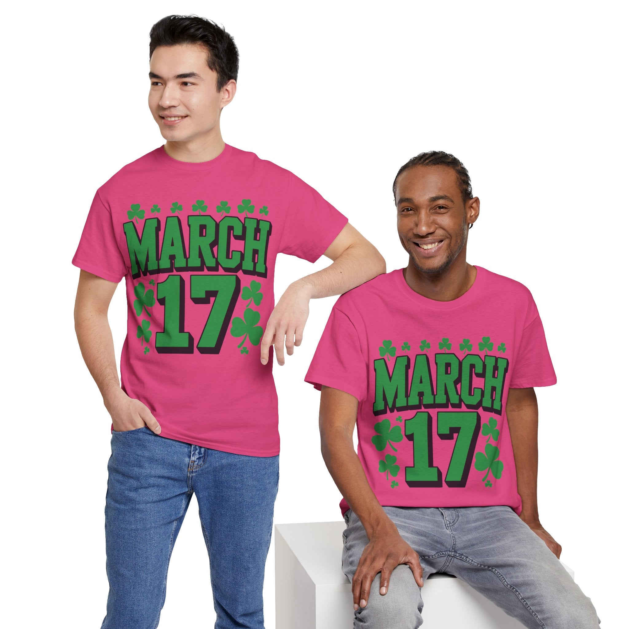 St. Patrick’s Day March 17 Shamrock Unisex Cotton T‑Shirt