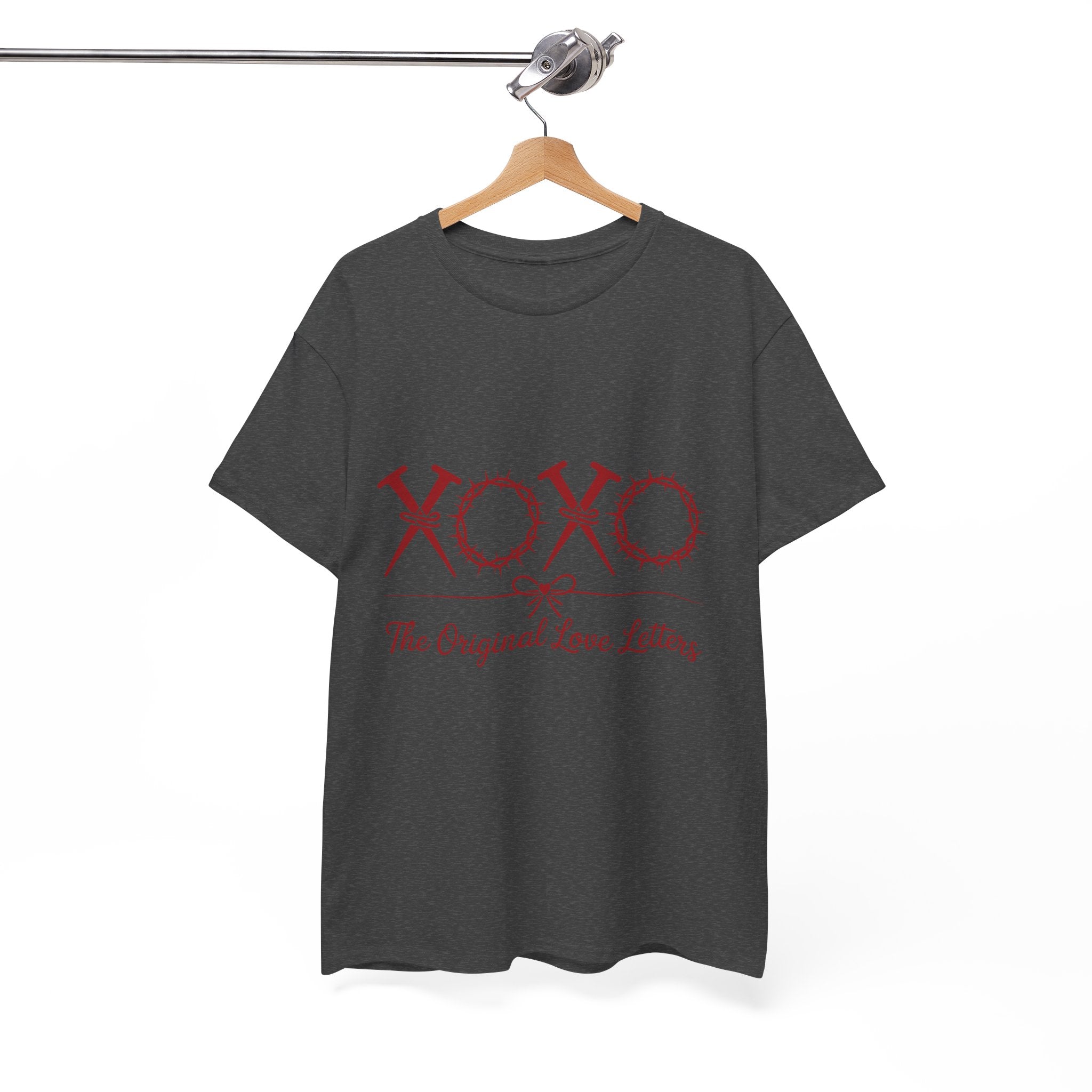 Christian Valentine Tee — “XOXO” Nails & Thorn Crowns, “The Original Love Letters”... Unisex Cotton Tee