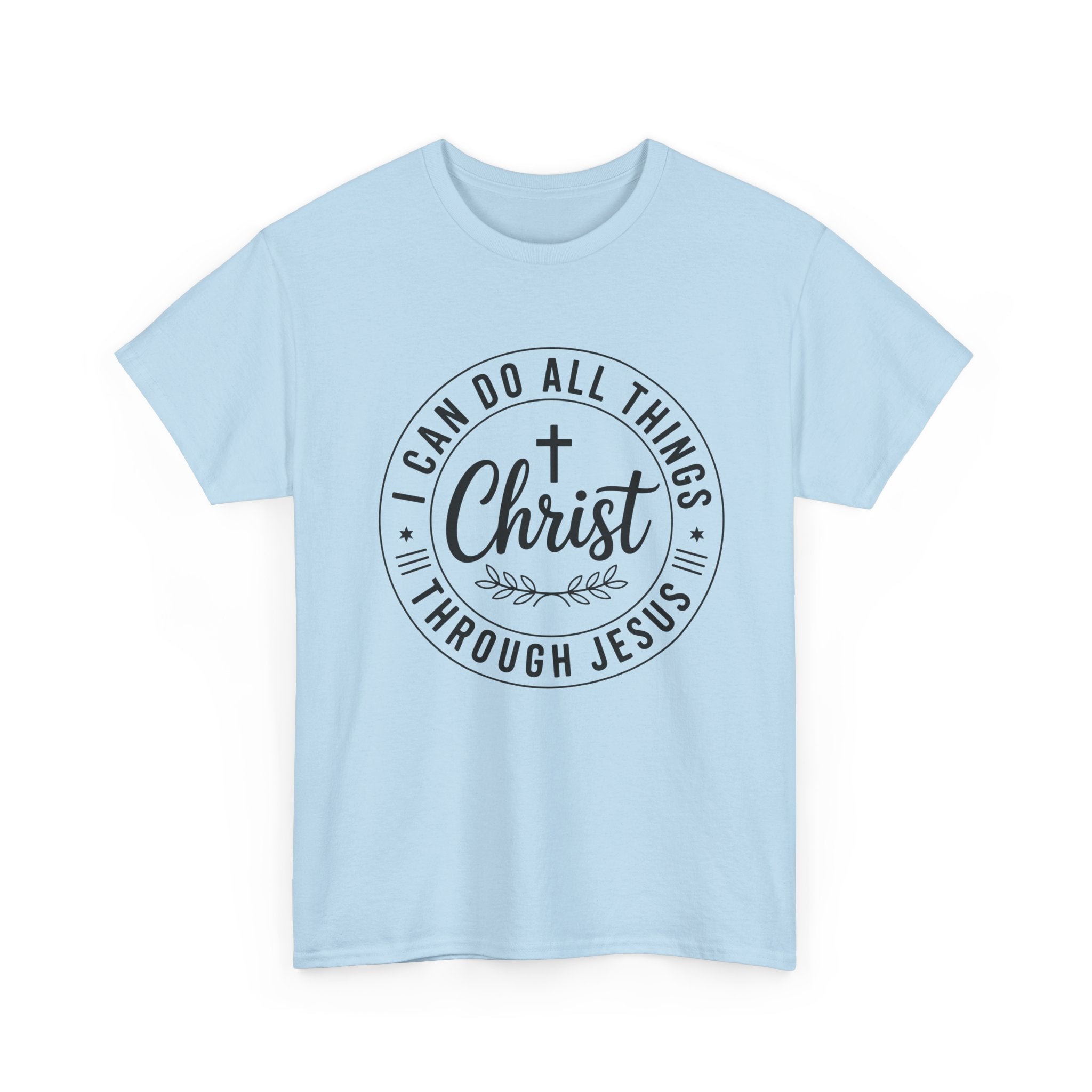 I can do All Things Through Christ Unisex Heavy Cotton Tee