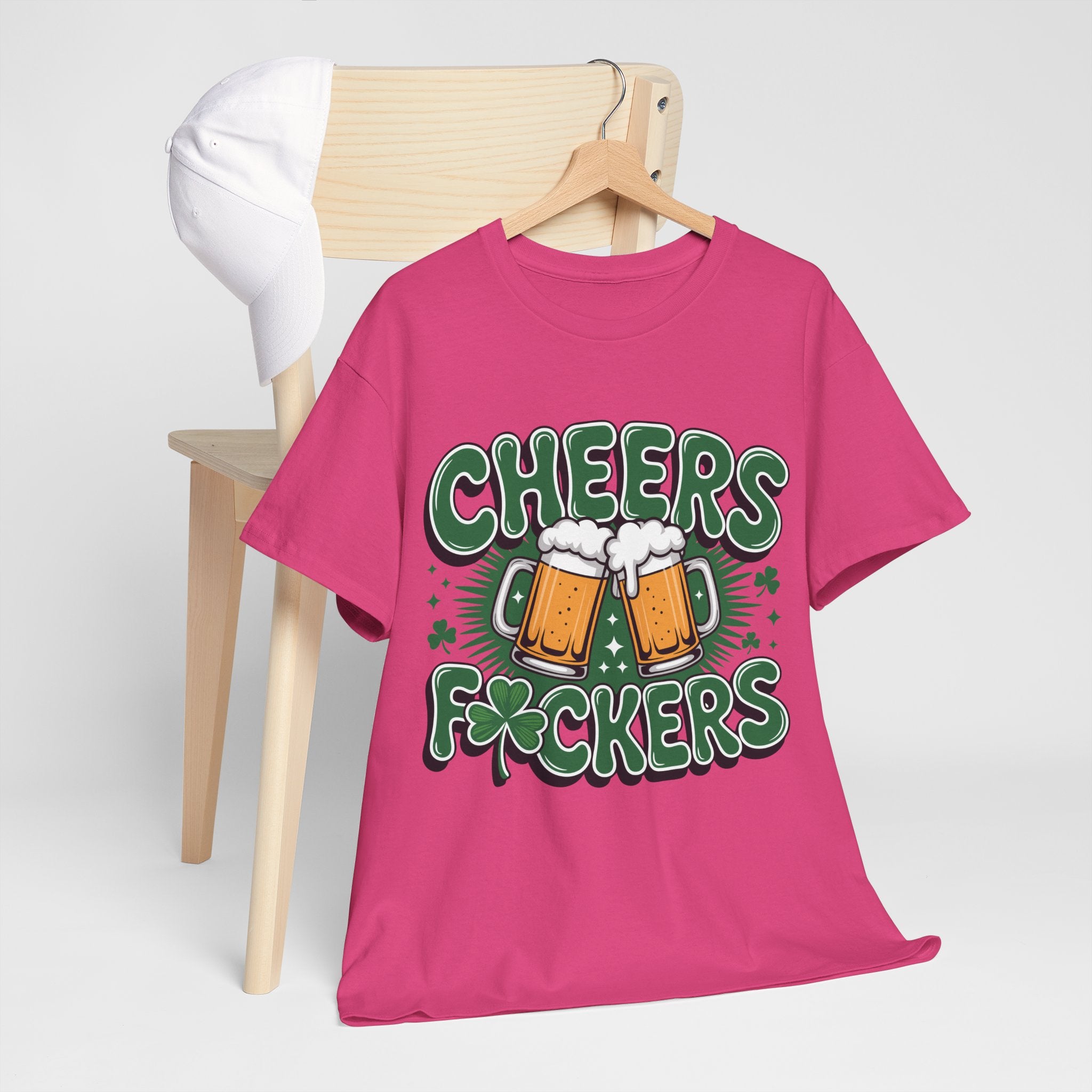 Cheers Fockers Beer Clinking Mugs Unisex Cotton T-Shirt