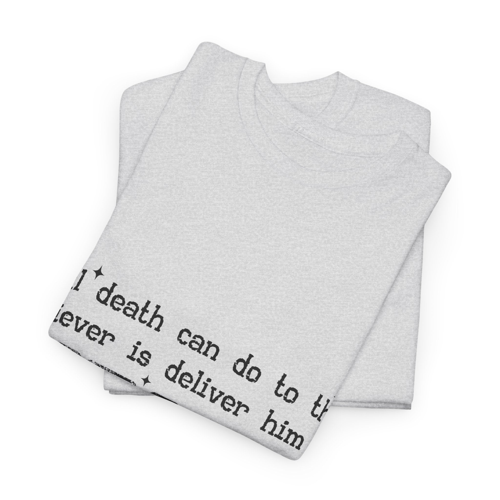 Minimalist Black Typographic Unisex Cotton Tee