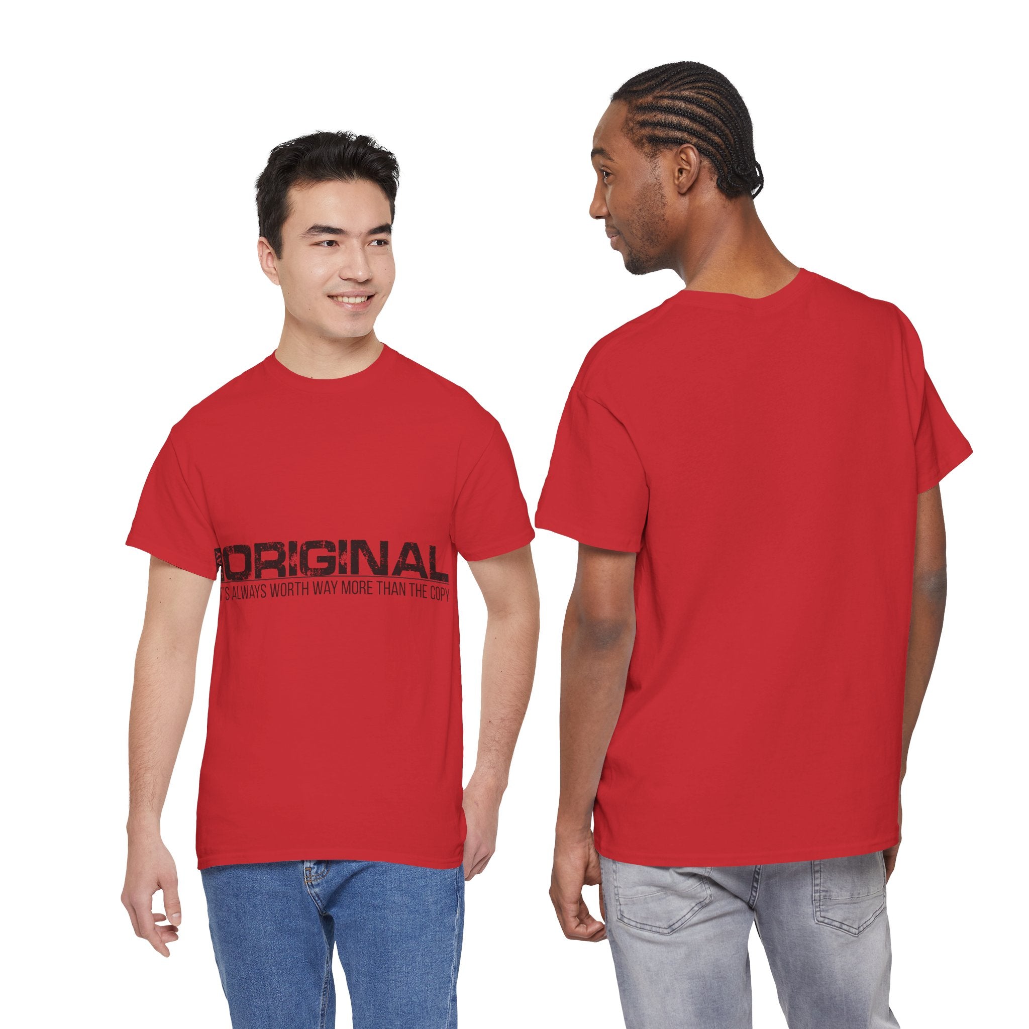 STAY SILENT Minimalist Tee — Vertical Text Black Unisex Cotton Tee