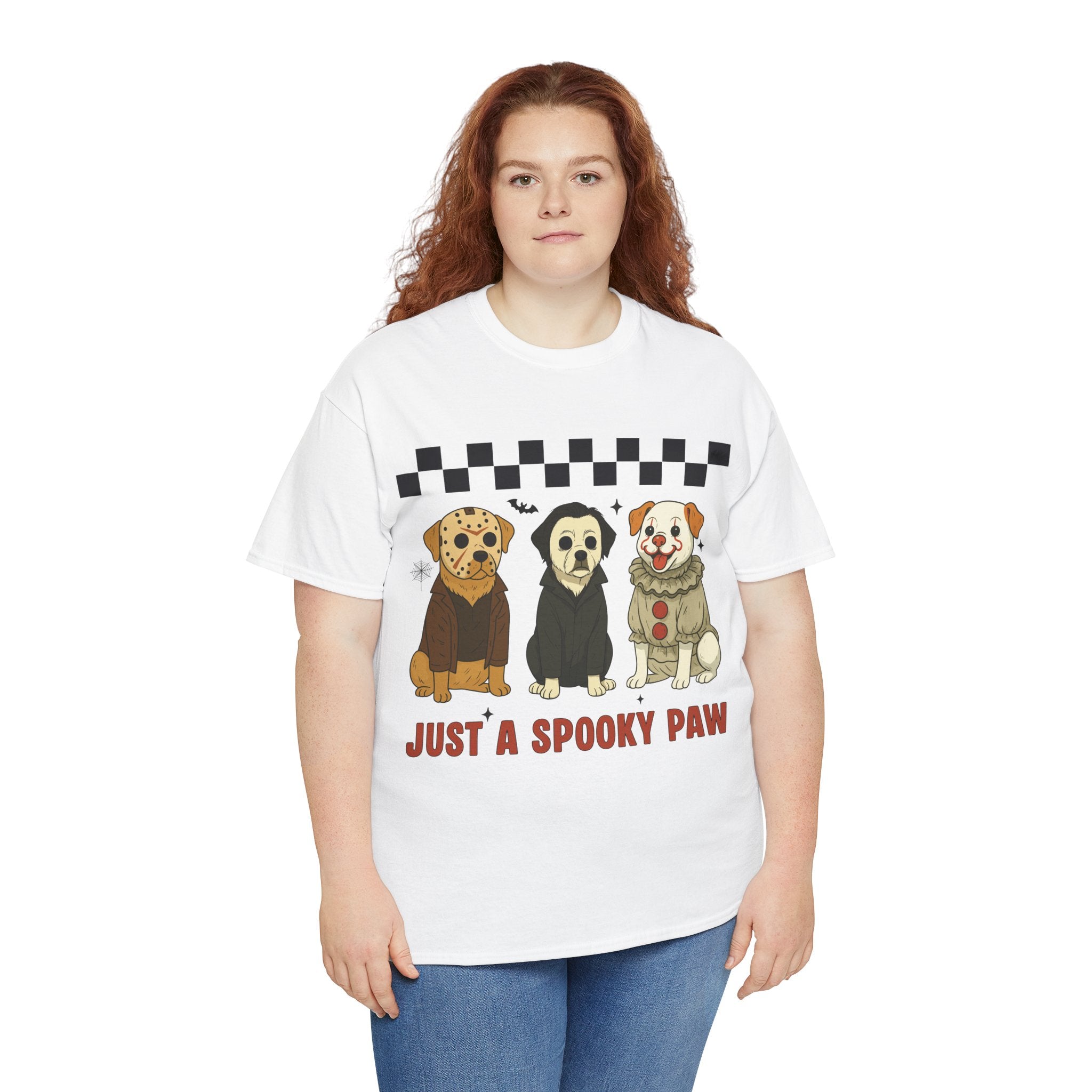 Halloween "Just A Spooky Paw" Unisex Cotton Tee