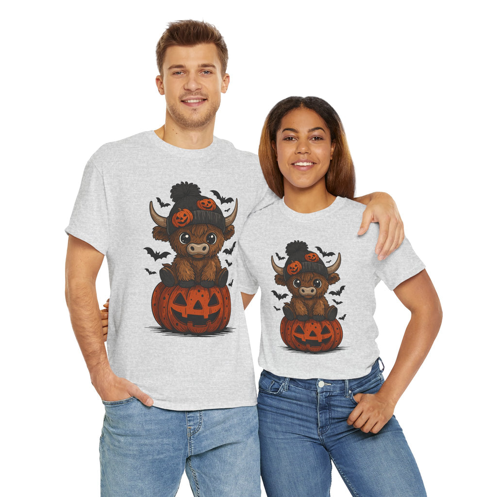 Halloween Cow Unisex Cotton Tshirt
