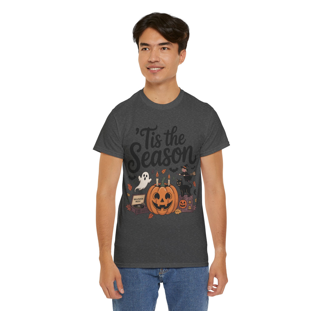 Holiday Season Unisex Cotton T-Shirt - Tis the Season Design