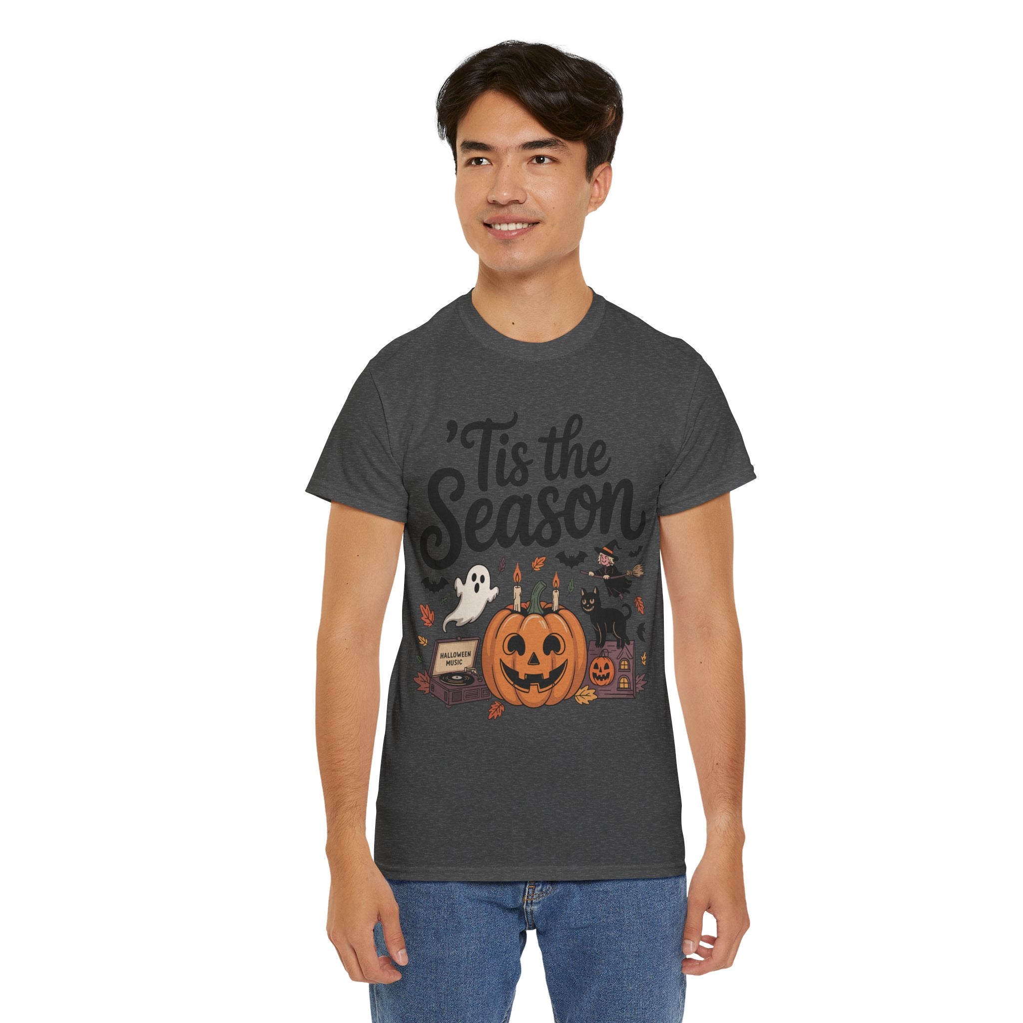 Holiday Season Unisex Cotton T-Shirt - Tis the Season Design