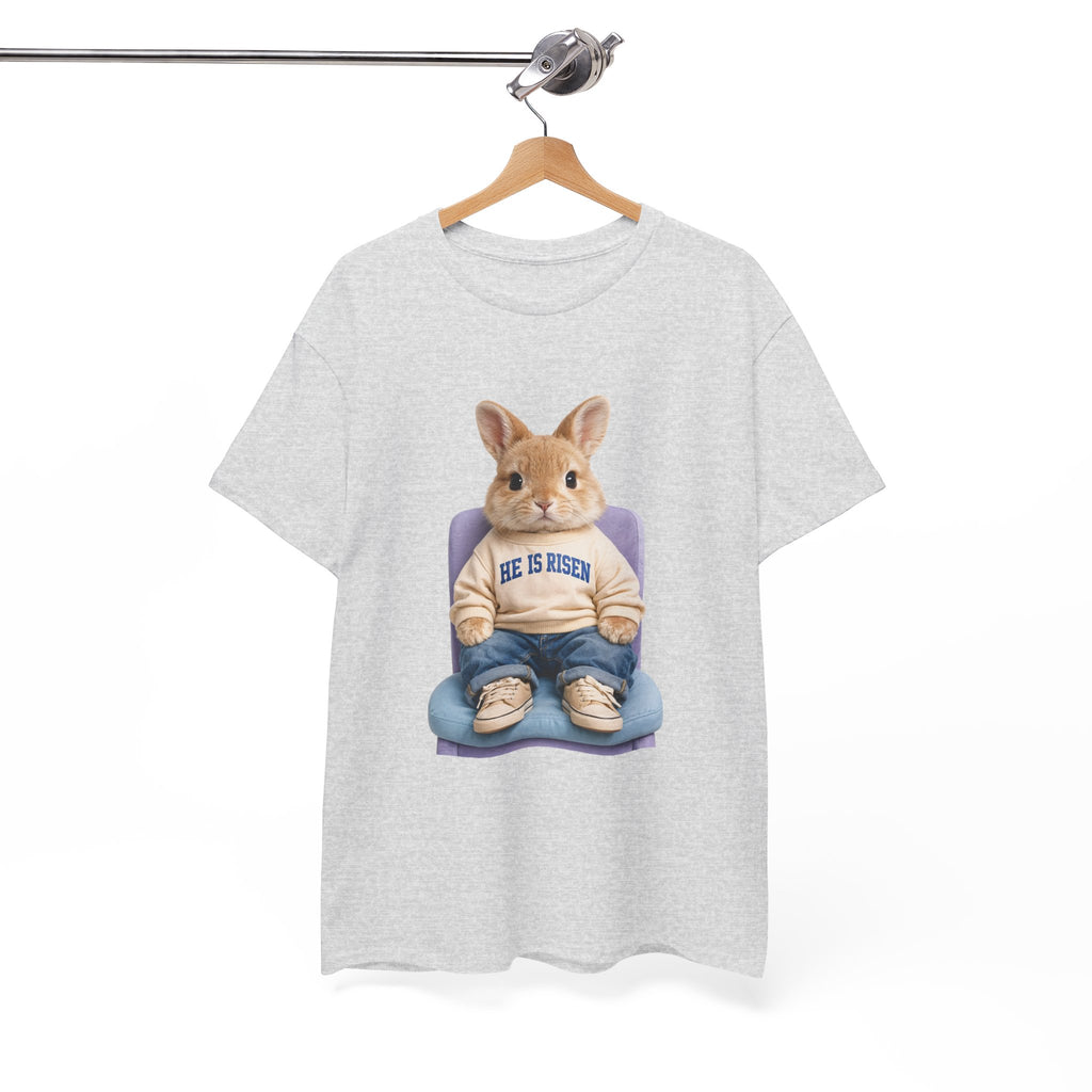 Easter 'He Is Risen' Bunny Unisex Cotton Tee