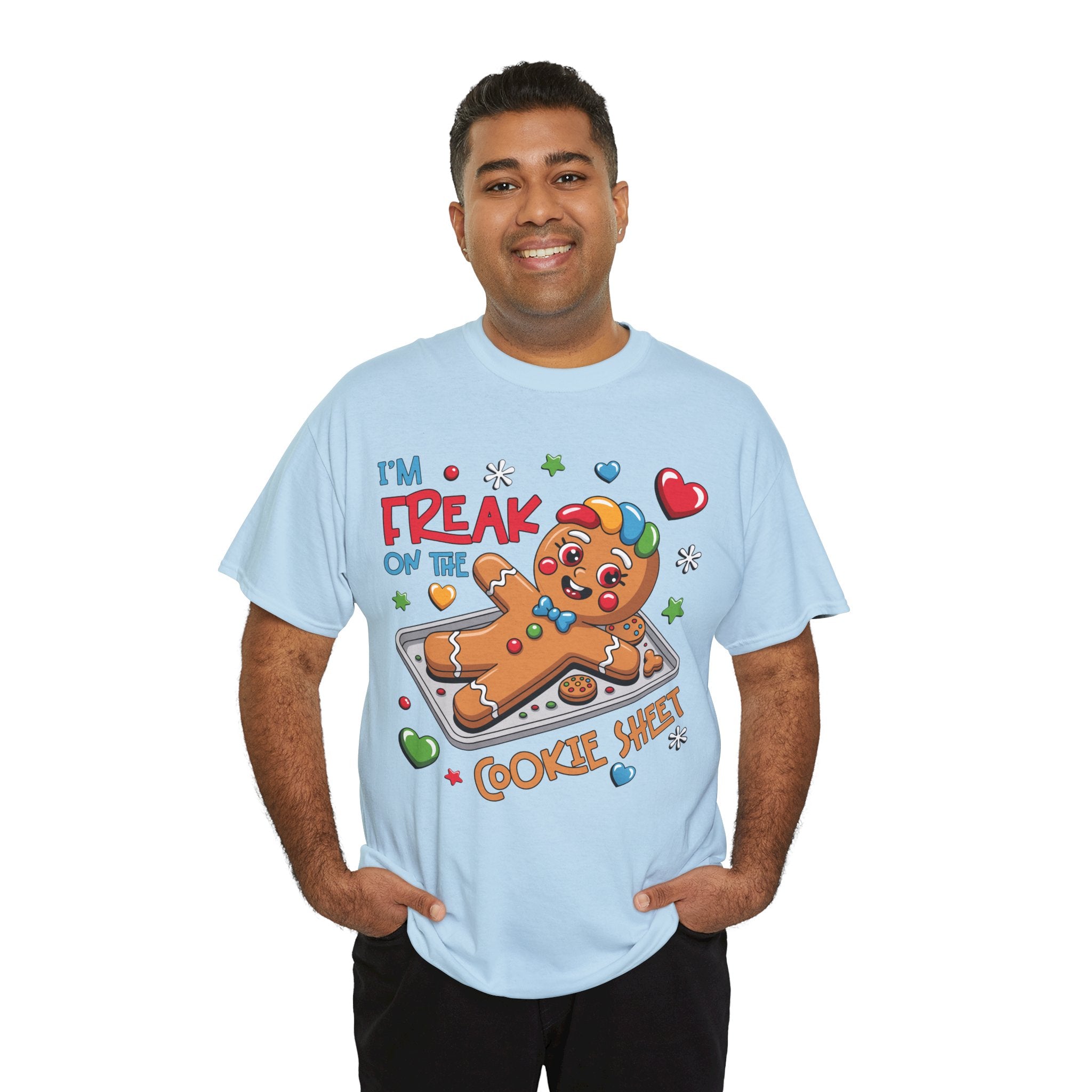 Gingerbread ‘I’m Freak on the Cookie Sheet’ Unisex Cotton Tee