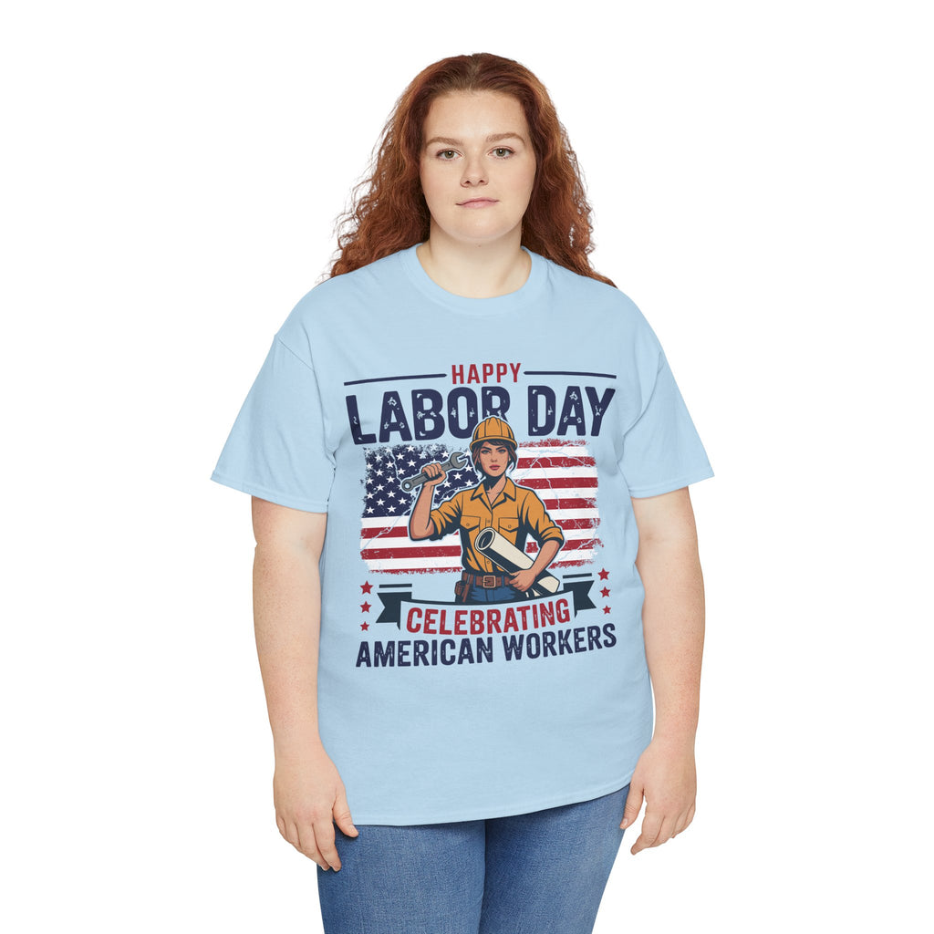 Happy US Labour Day T-Shirt - Unisex Heavy Cotton Tee