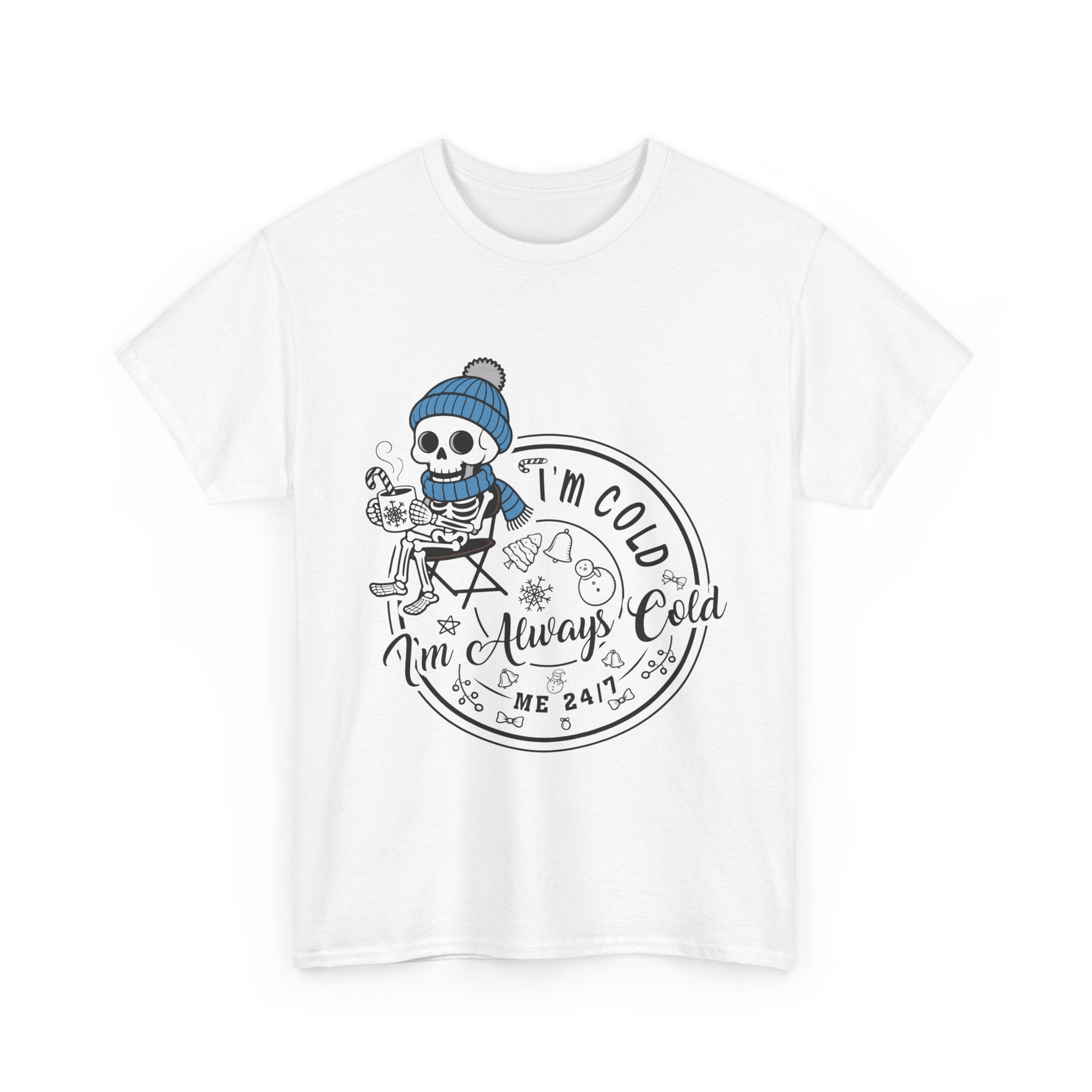 Cozy Skeleton Unisex Cotton Tee